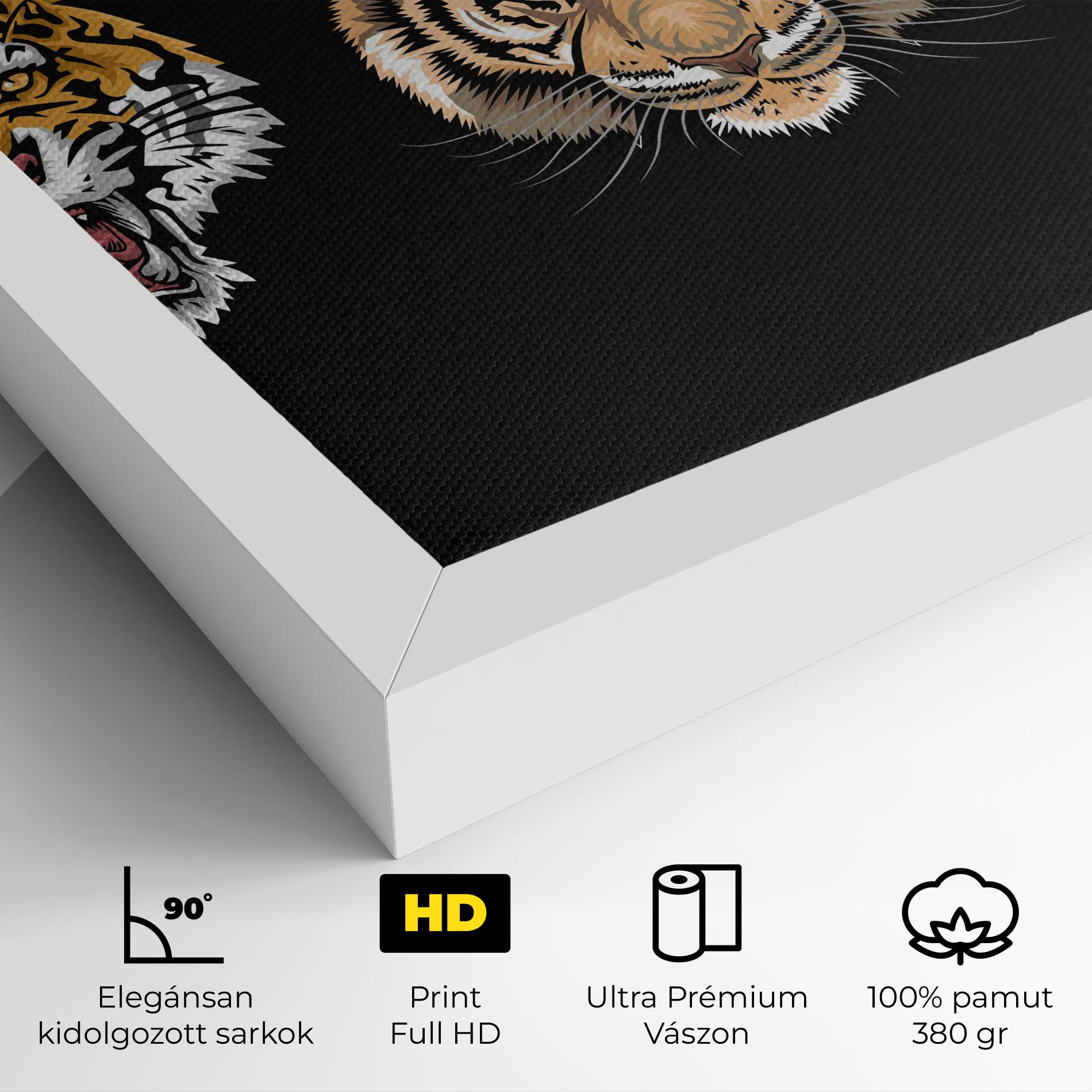 Vászonkép 3 Tigers mockup 4