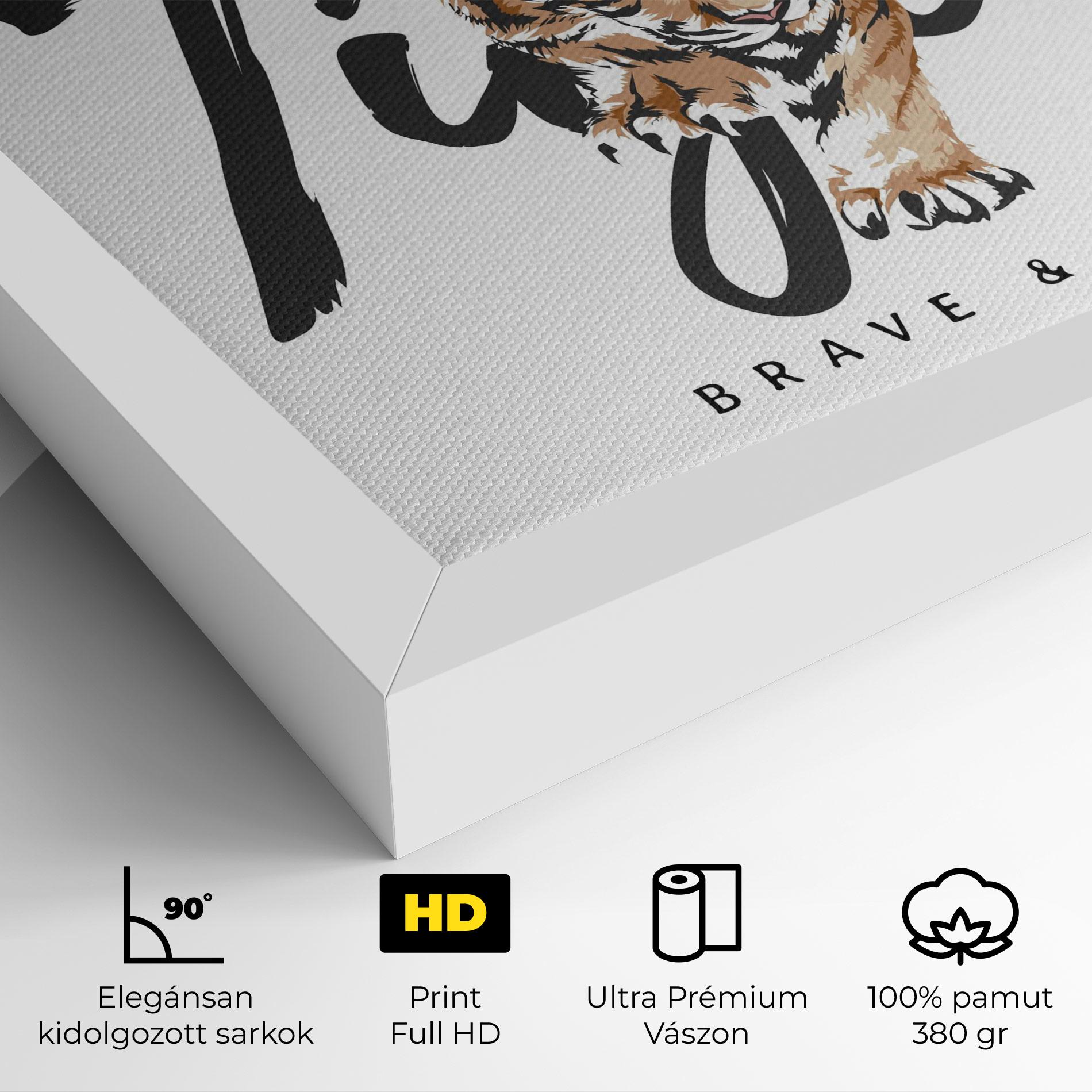 Vászonkép Brave And Bold mockup 4