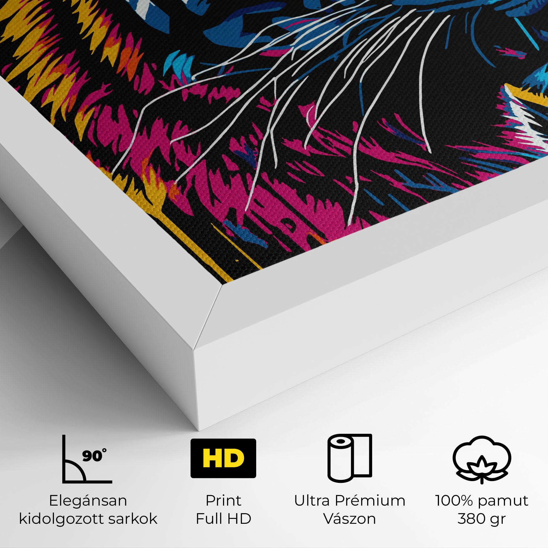 Vászonkép Cool Tiger mockup 4