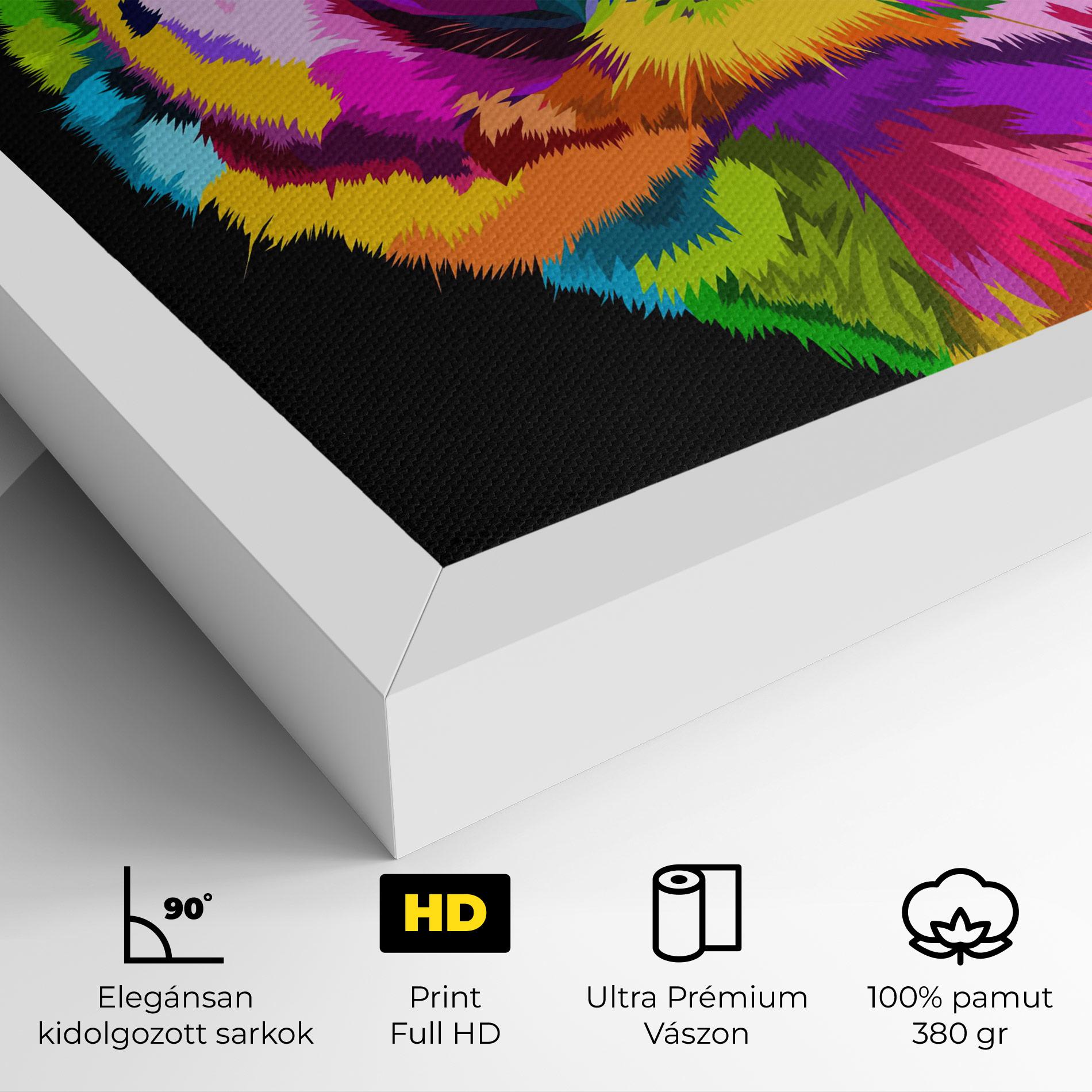 Vászonkép Tiger Mix Color mockup 4