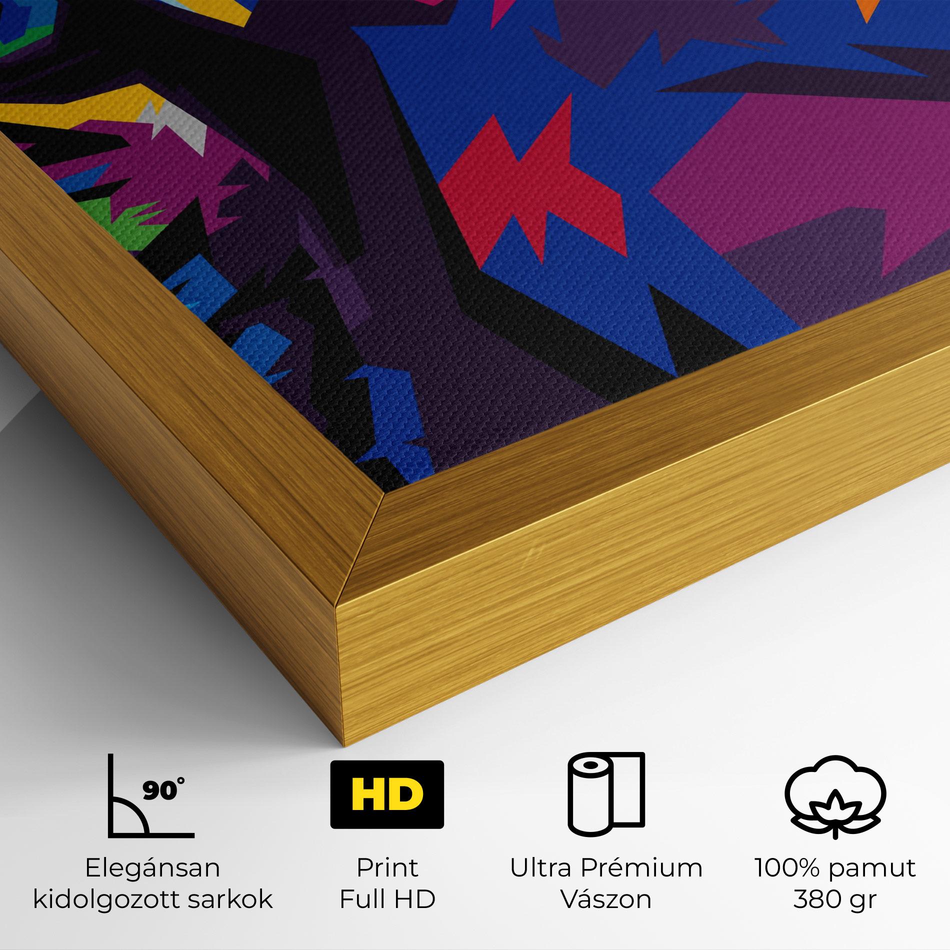 Vászonkép Colourul Tiger Eyes mockup 4