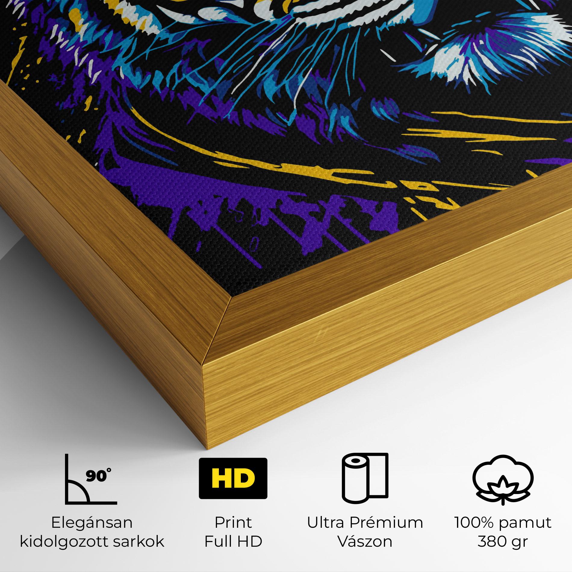 Vászonkép Glasses Tiger mockup 4