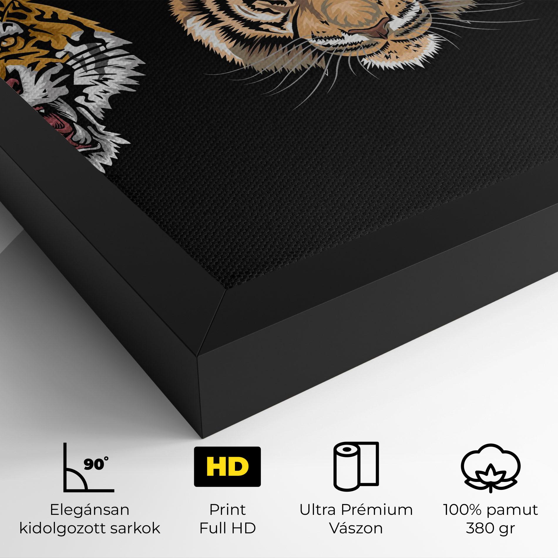 Vászonkép 3 Tigers mockup 4