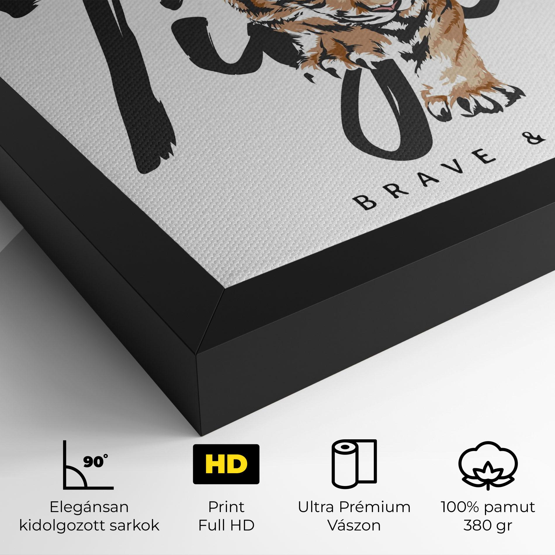 Vászonkép Brave And Bold mockup 4