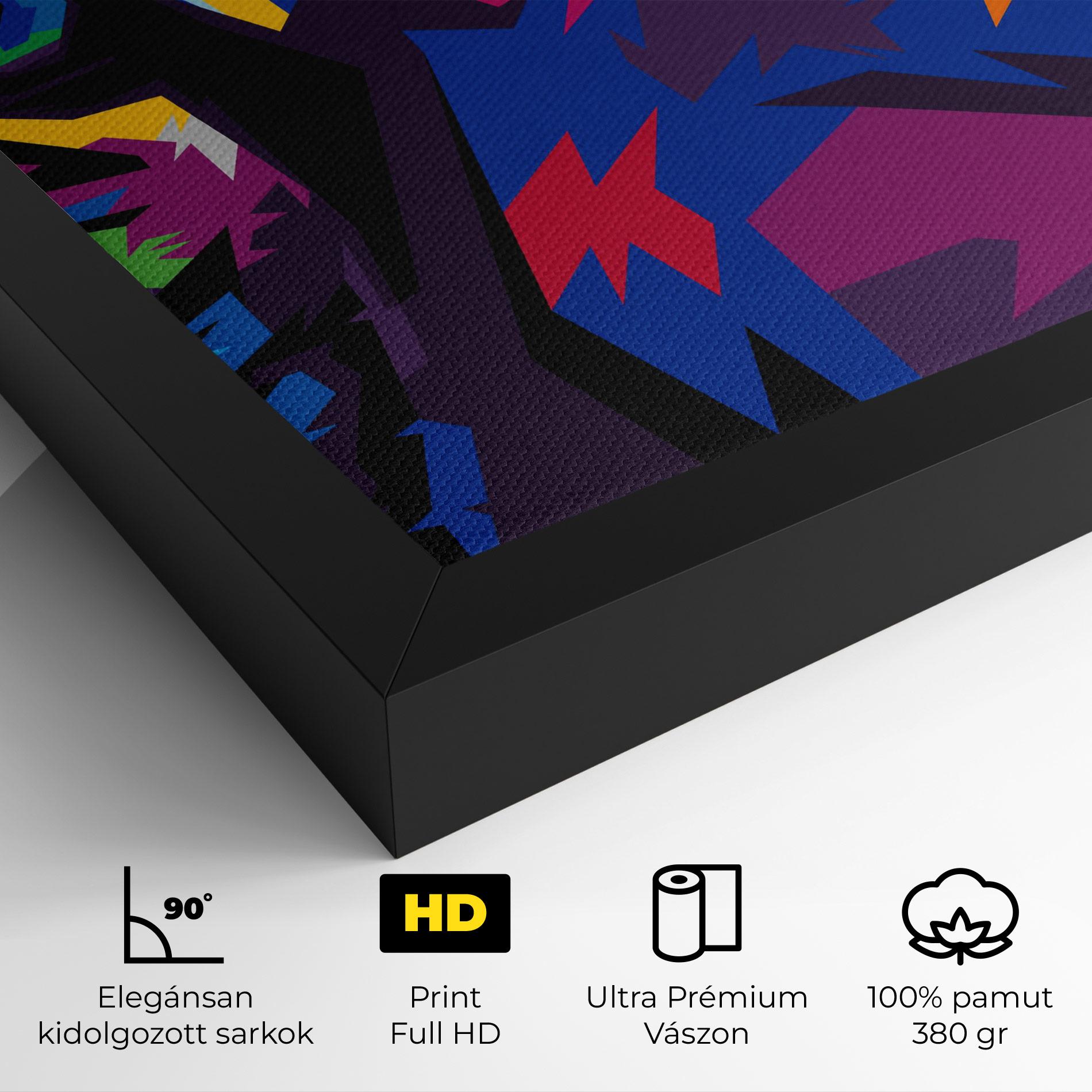 Vászonkép Colourul Tiger Eyes mockup 4