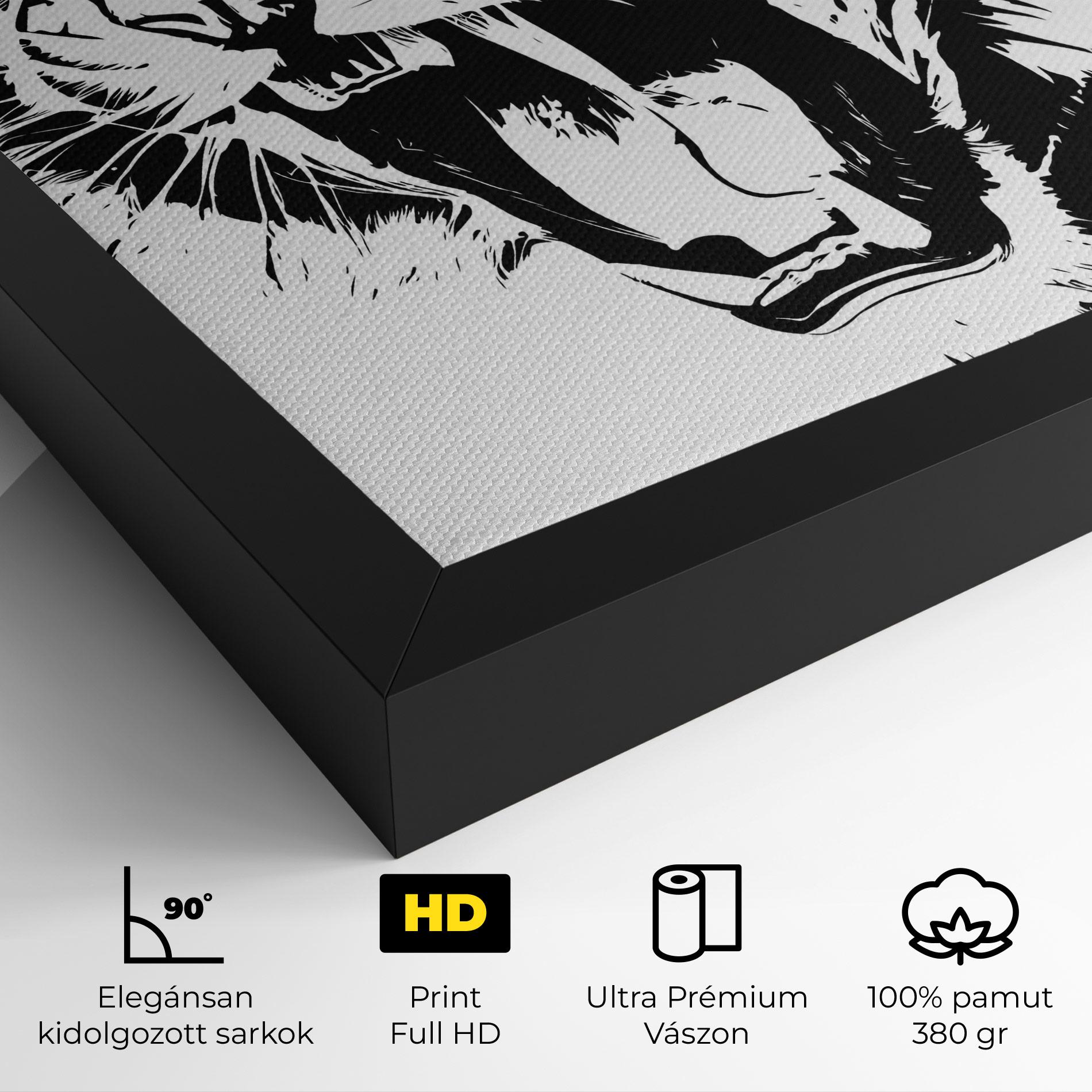 Vászonkép Roaring Tiger mockup 4