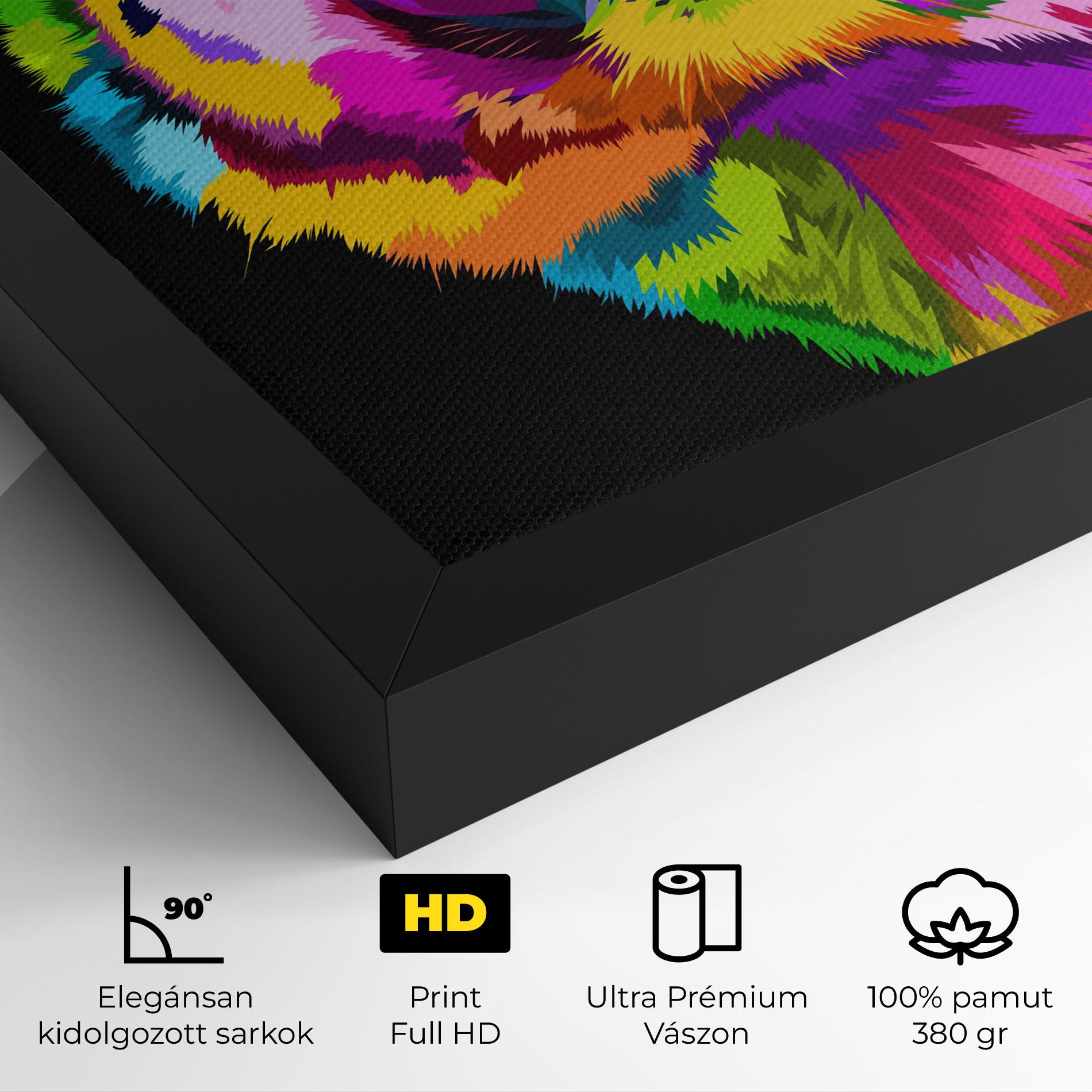 Vászonkép Tiger Mix Color mockup 4