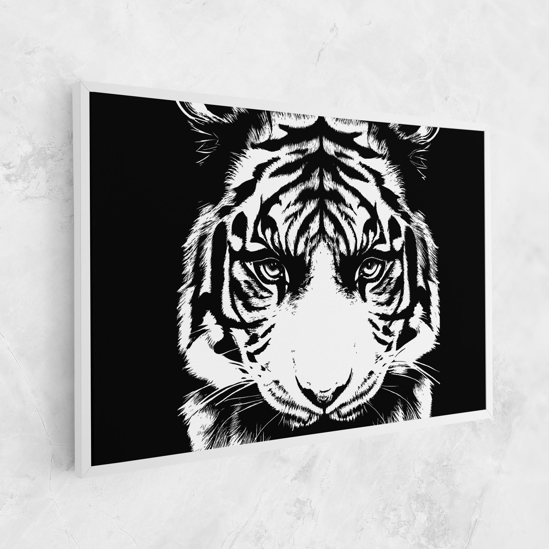 Vászonkép Big Eyes Tiger mockup 1