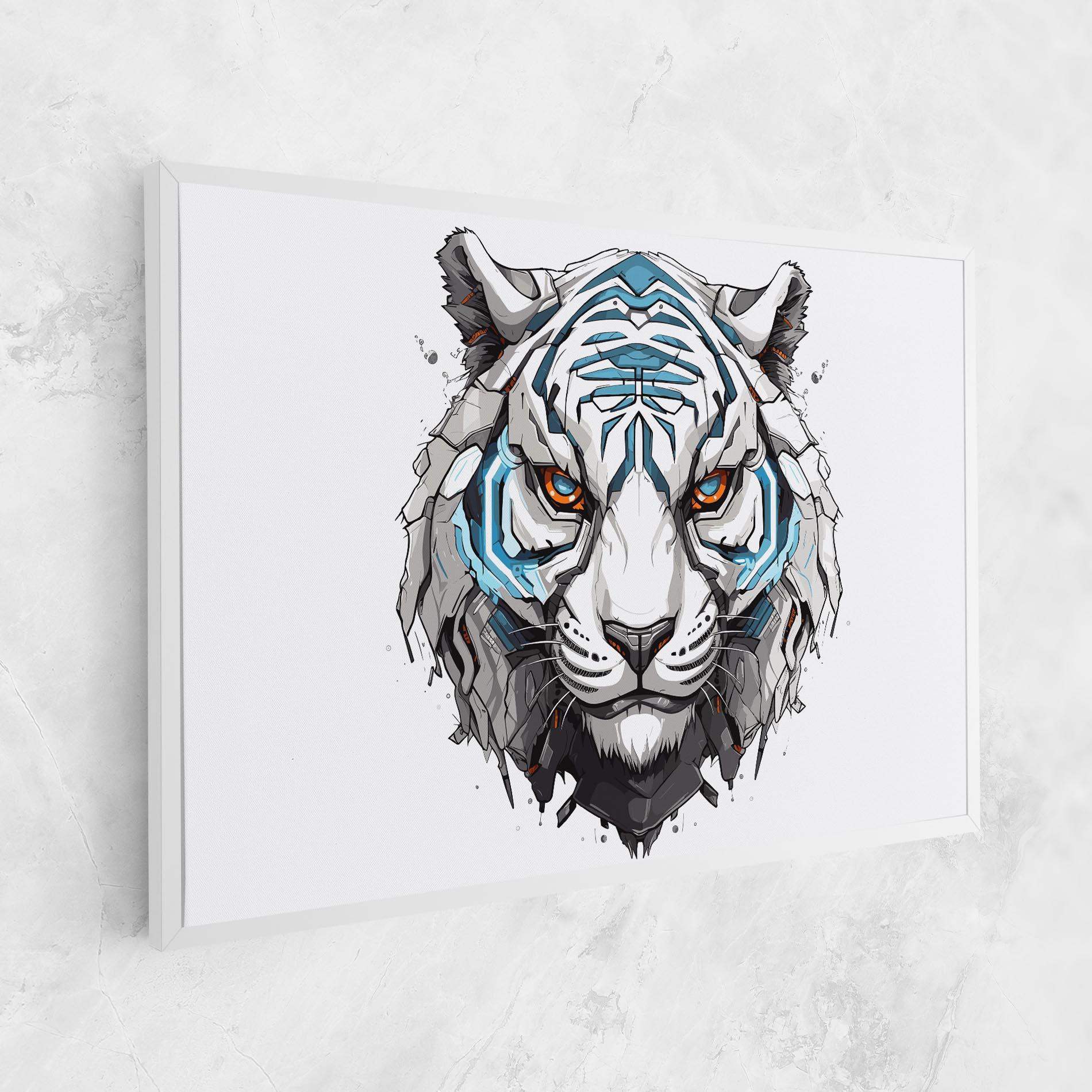 Vászonkép Cyborg Tiger mockup 1