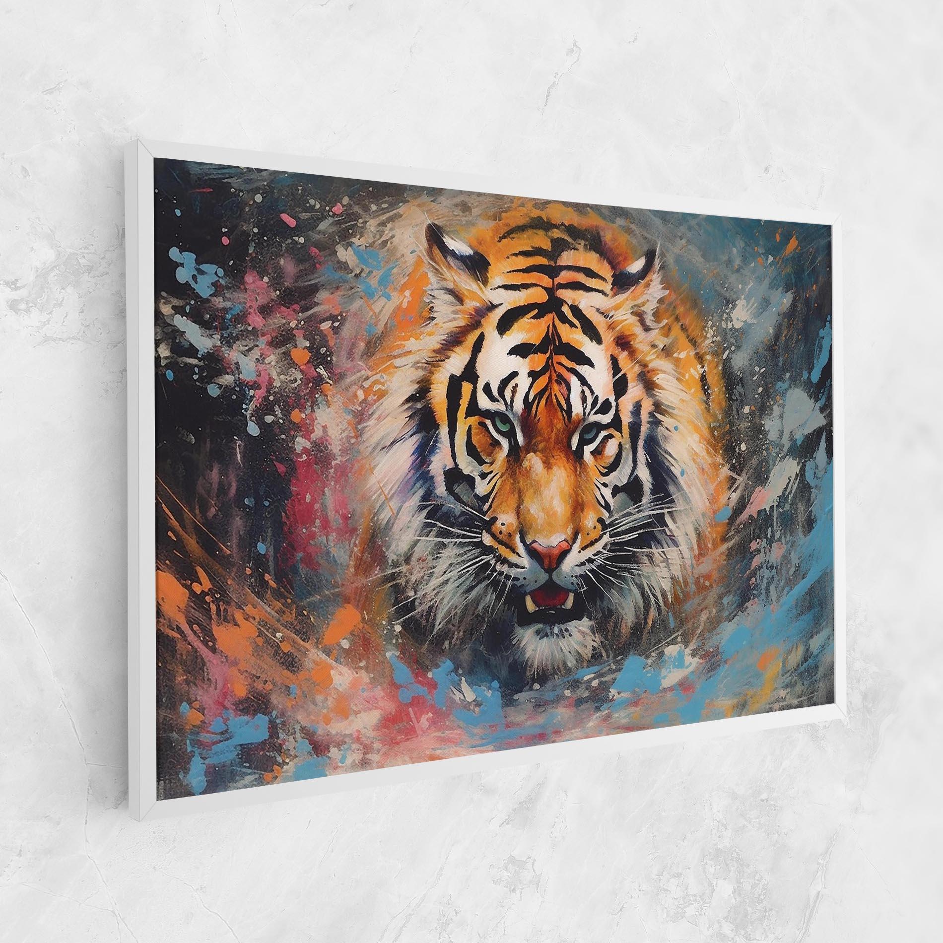Vászonkép Orange Tiger Painting mockup 1