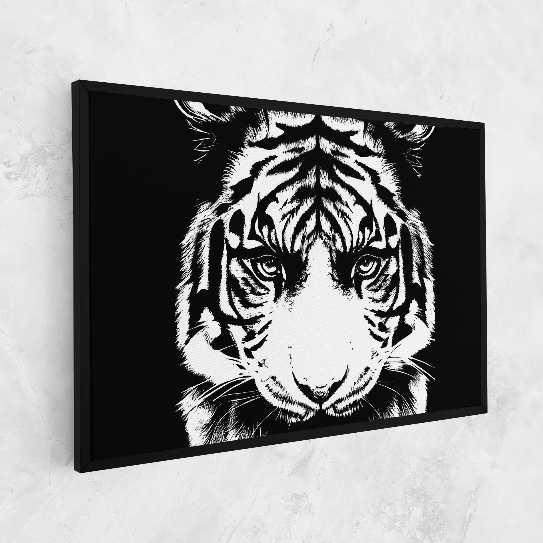 Vászonkép Big Eyes Tiger mockup 1