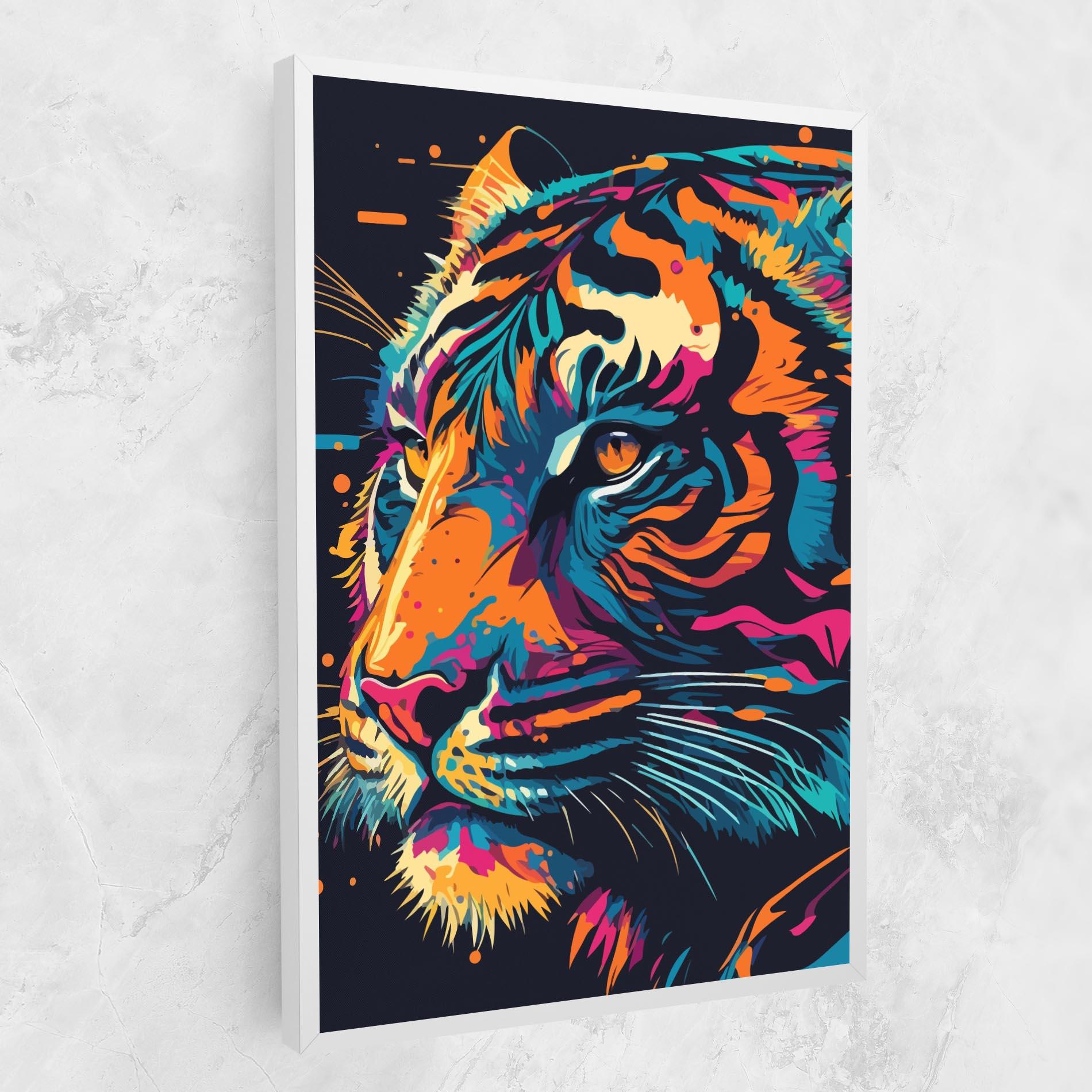 Vászonkép Colorful Tiger mockup 1
