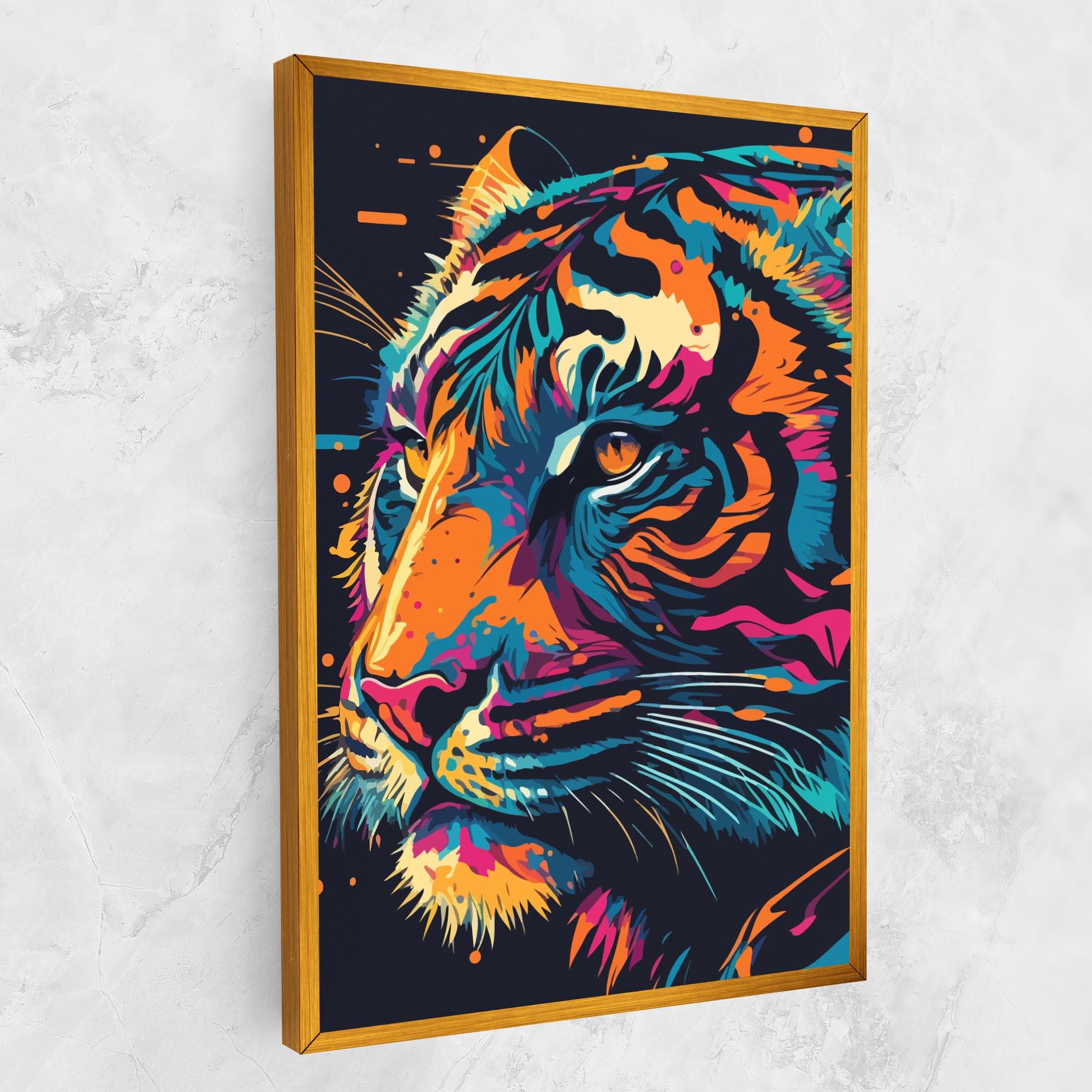 Vászonkép Colorful Tiger mockup 1