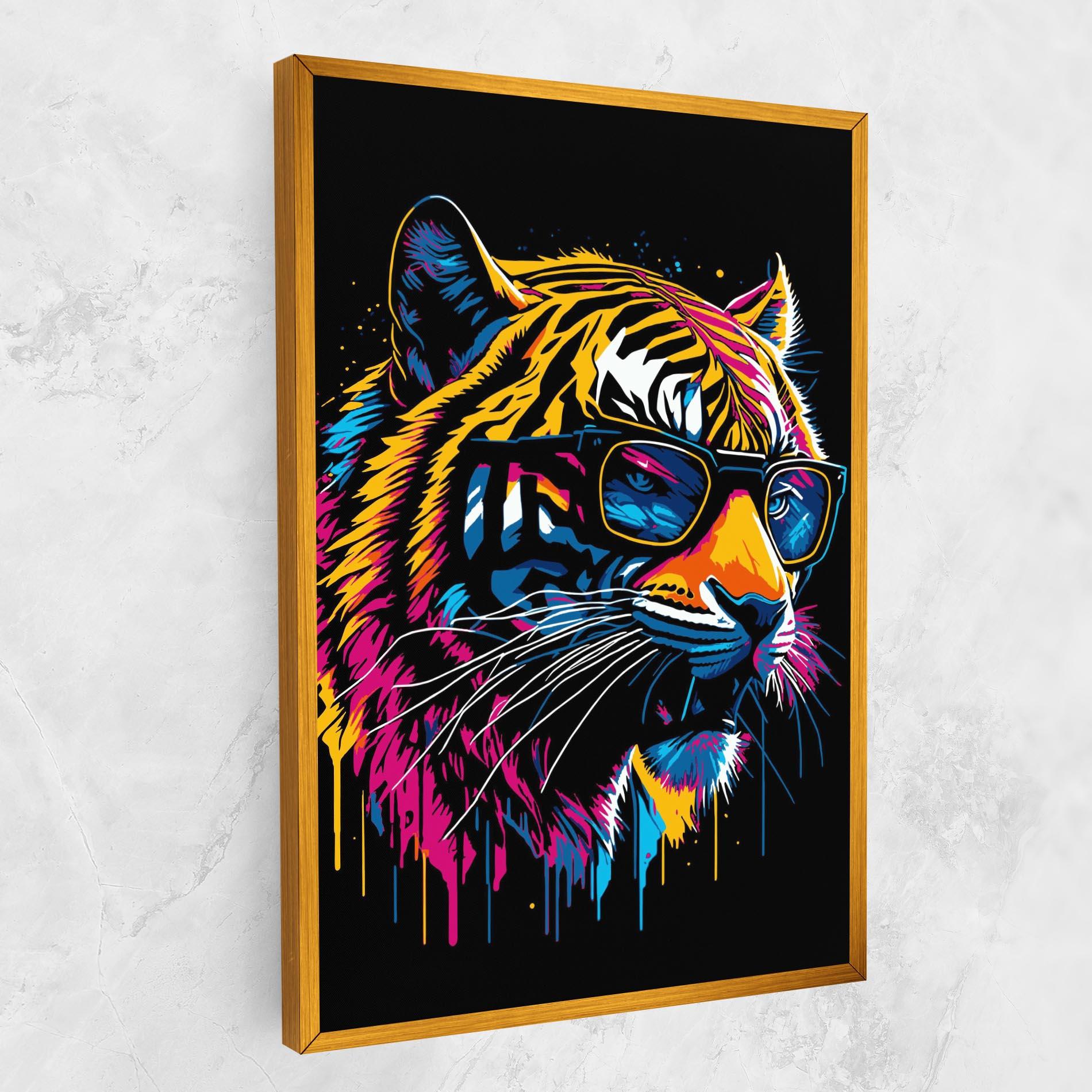 Vászonkép Cool Tiger mockup 1