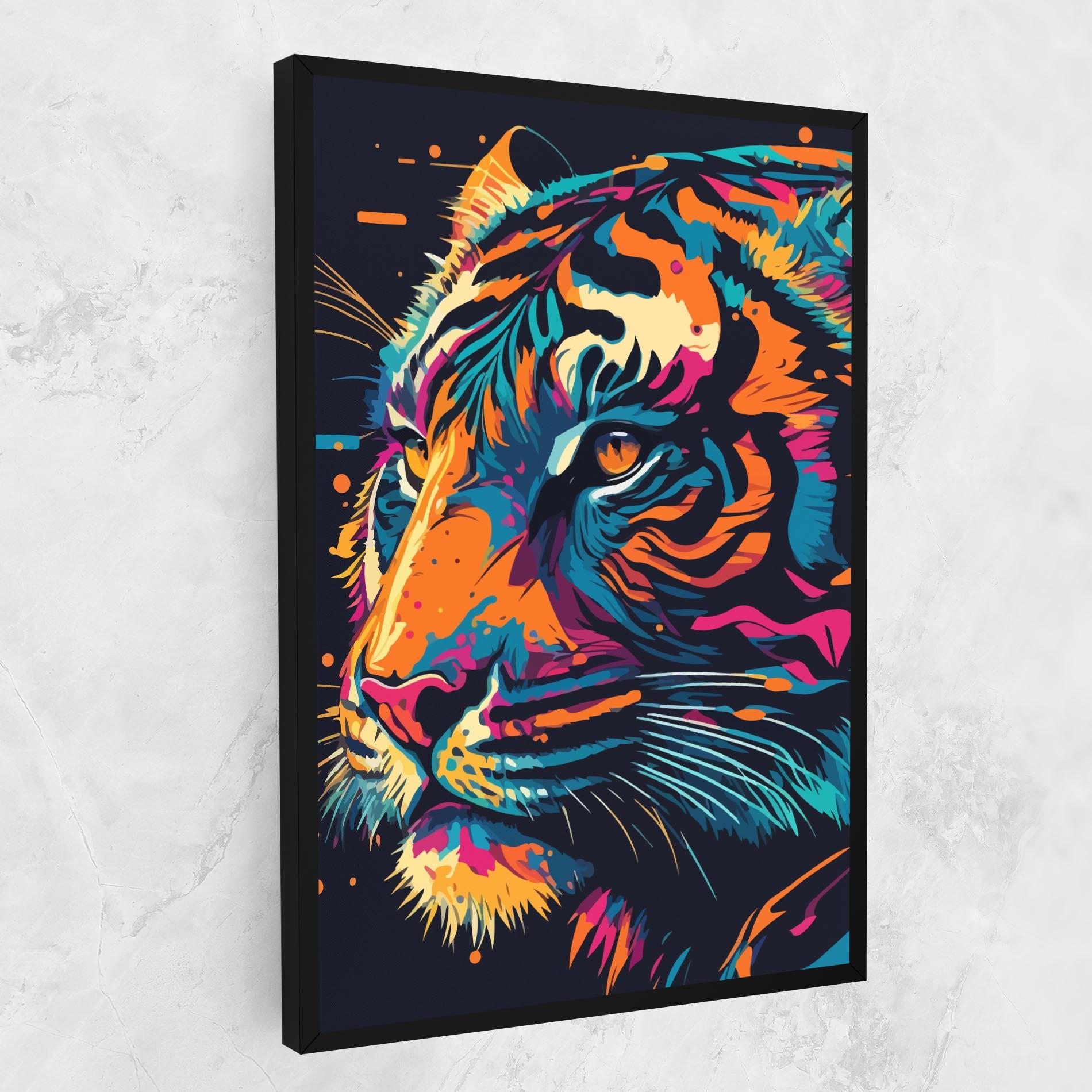 Vászonkép Colorful Tiger mockup 1