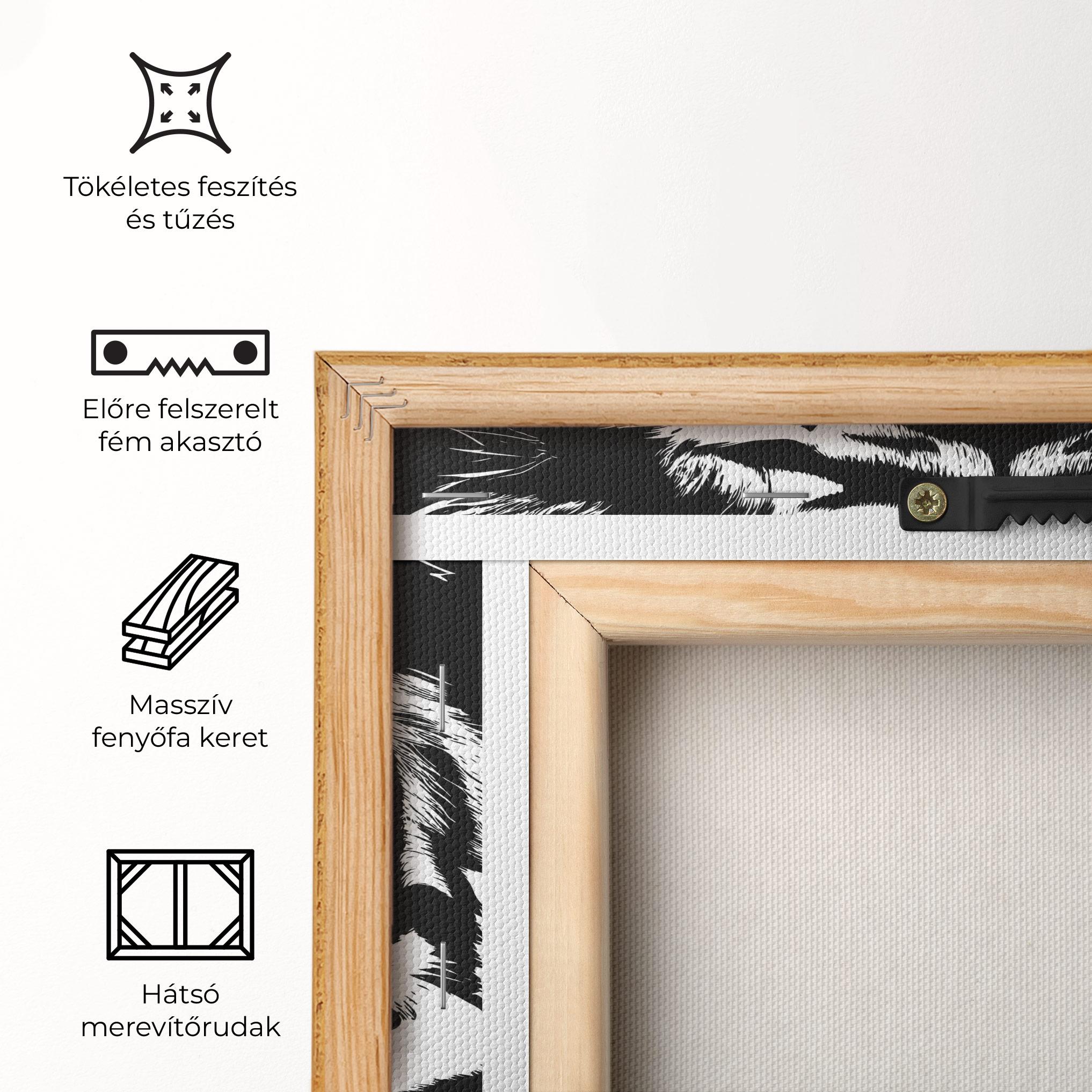 Vászonkép Big Eyes Tiger mockup 5