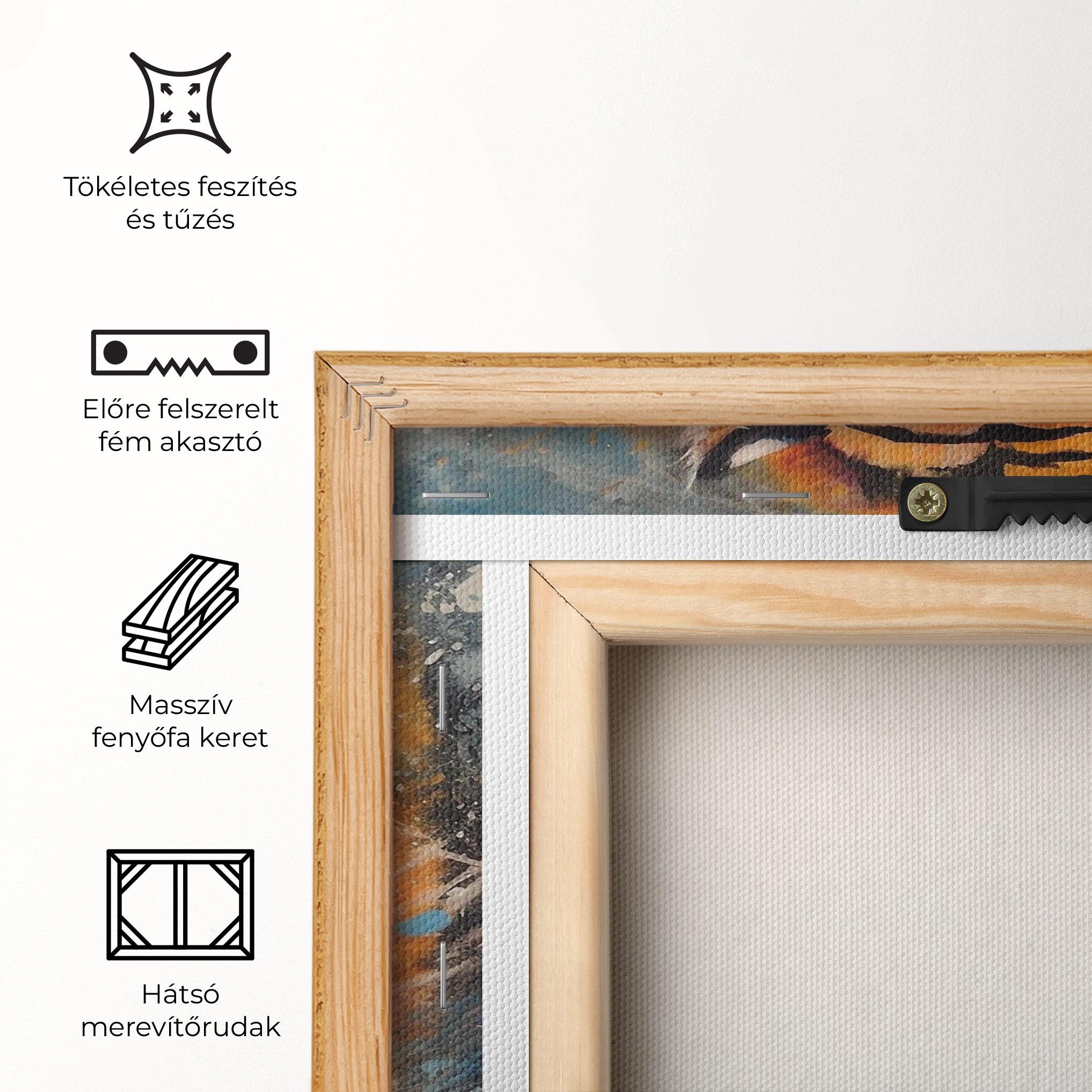 Vászonkép Orange Tiger Painting mockup 5