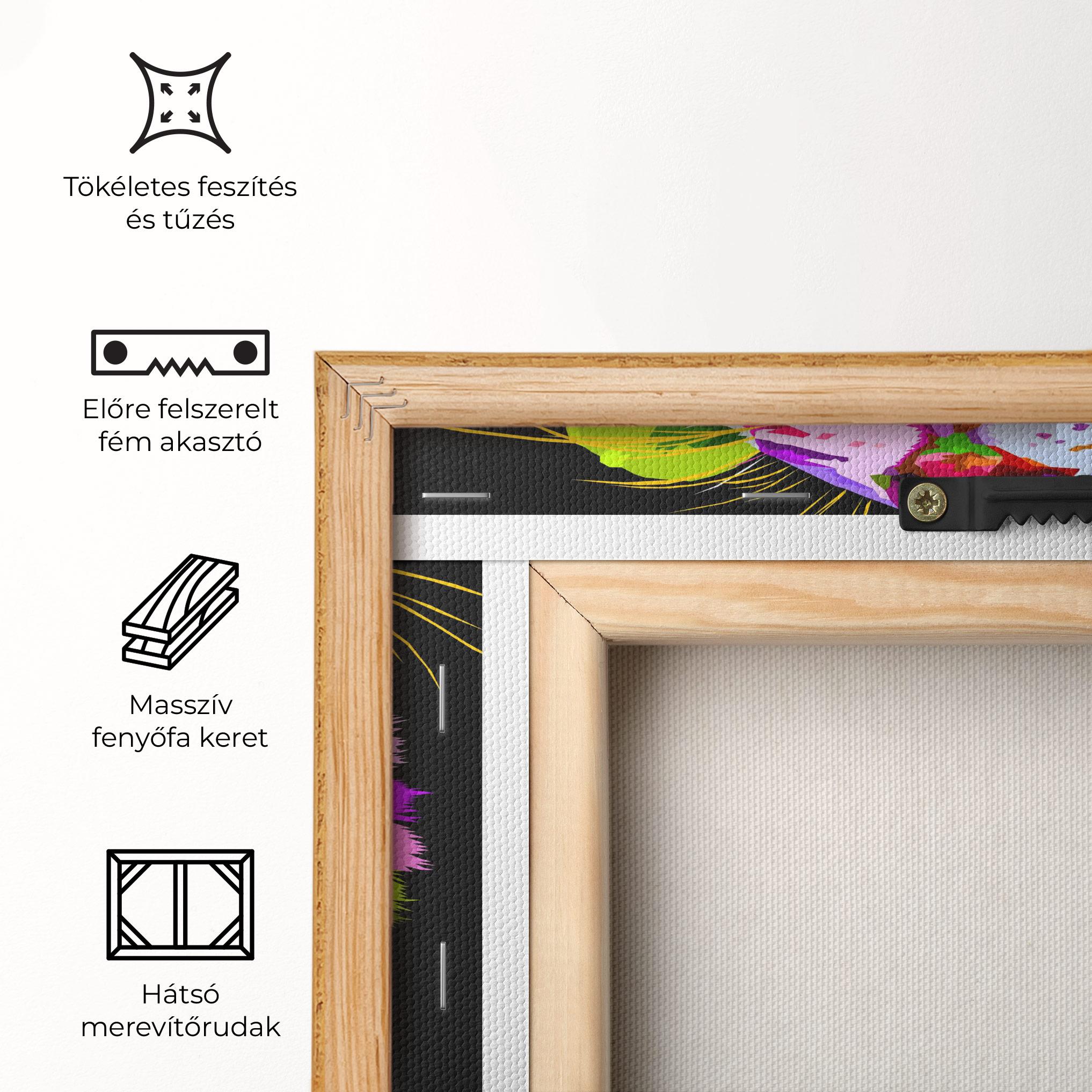 Vászonkép Tiger Mix Color mockup 5