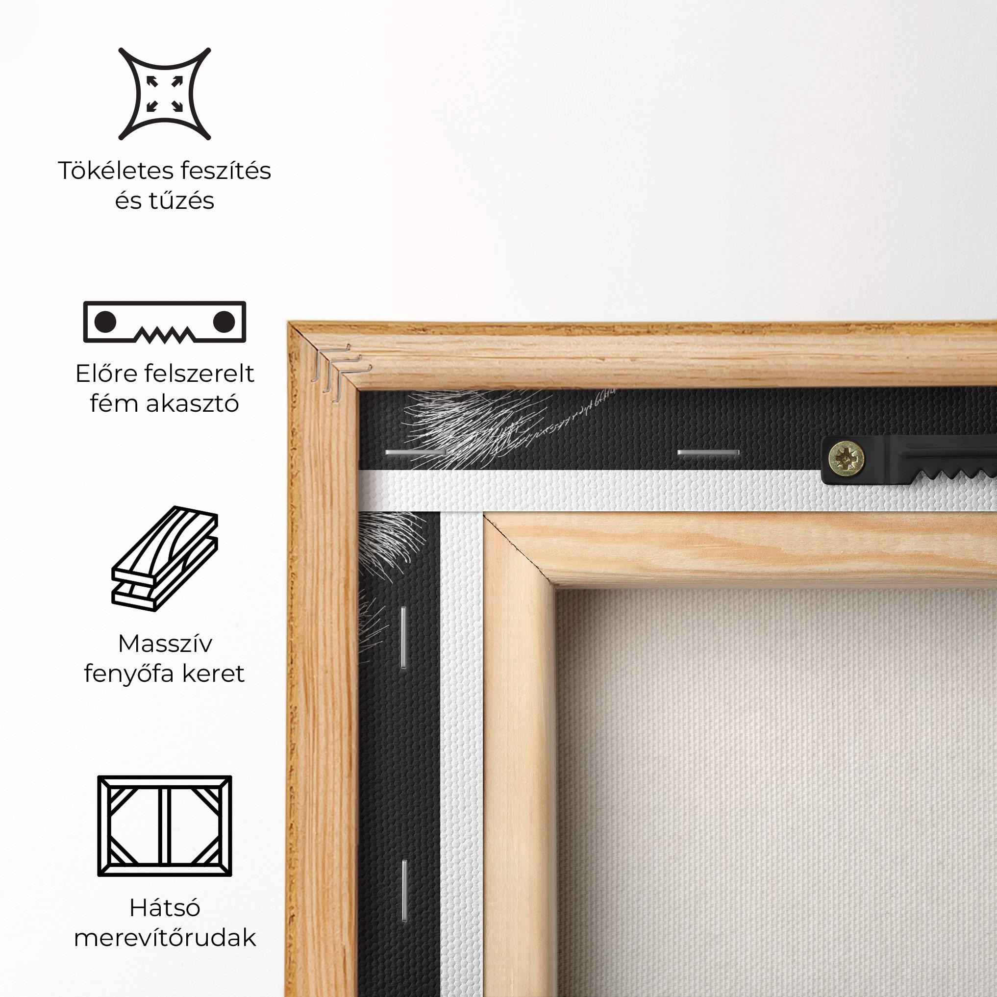 Vászonkép Tiger White Head mockup 5