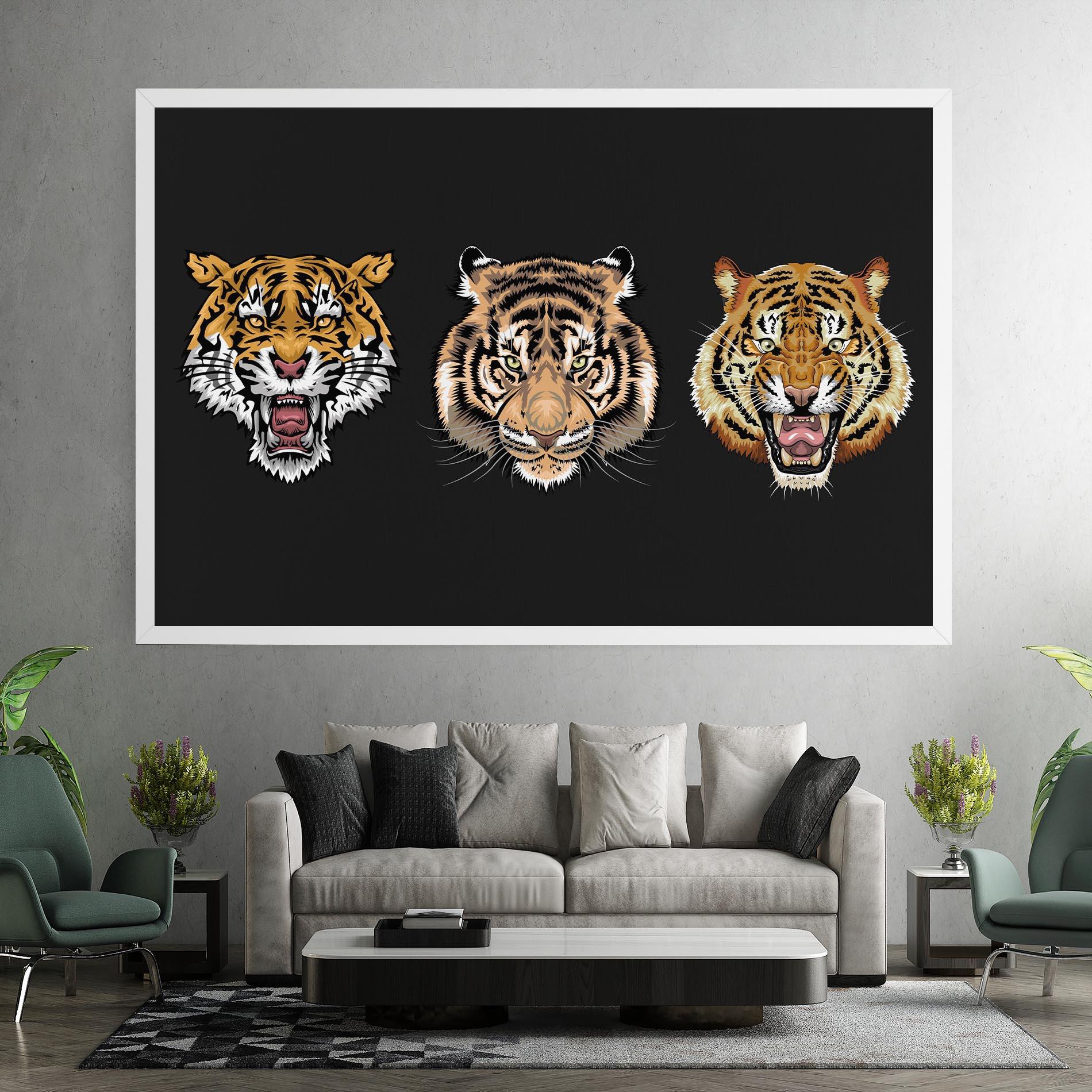 Vászonkép 3 Tigers mockup 7