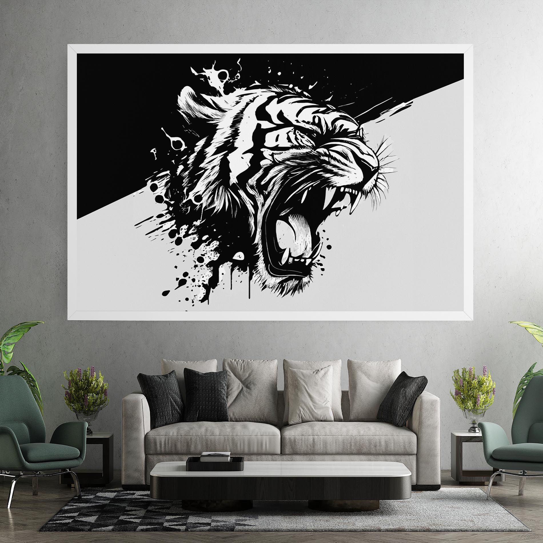 Black Grey Tiger mockup 7