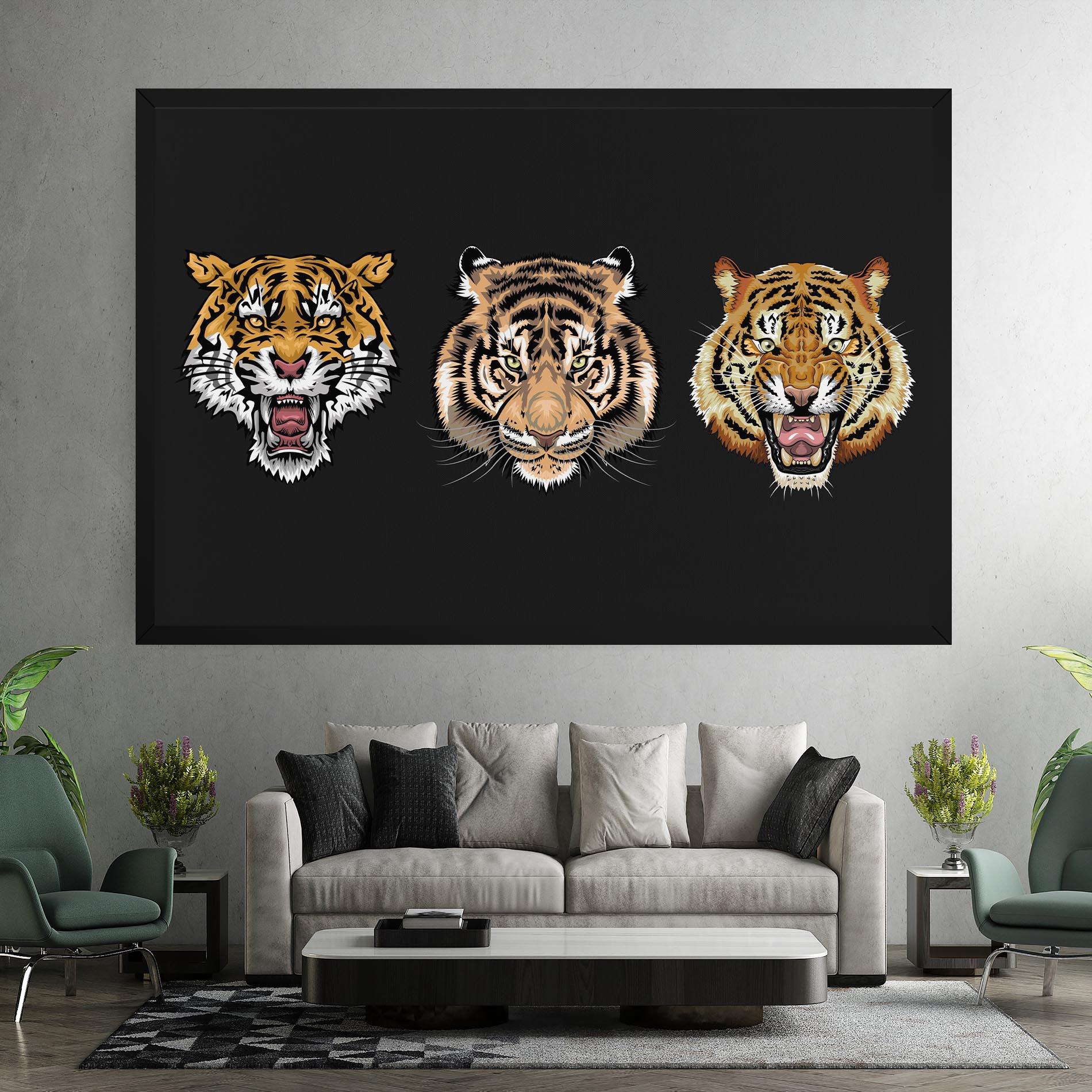 Vászonkép 3 Tigers mockup 7