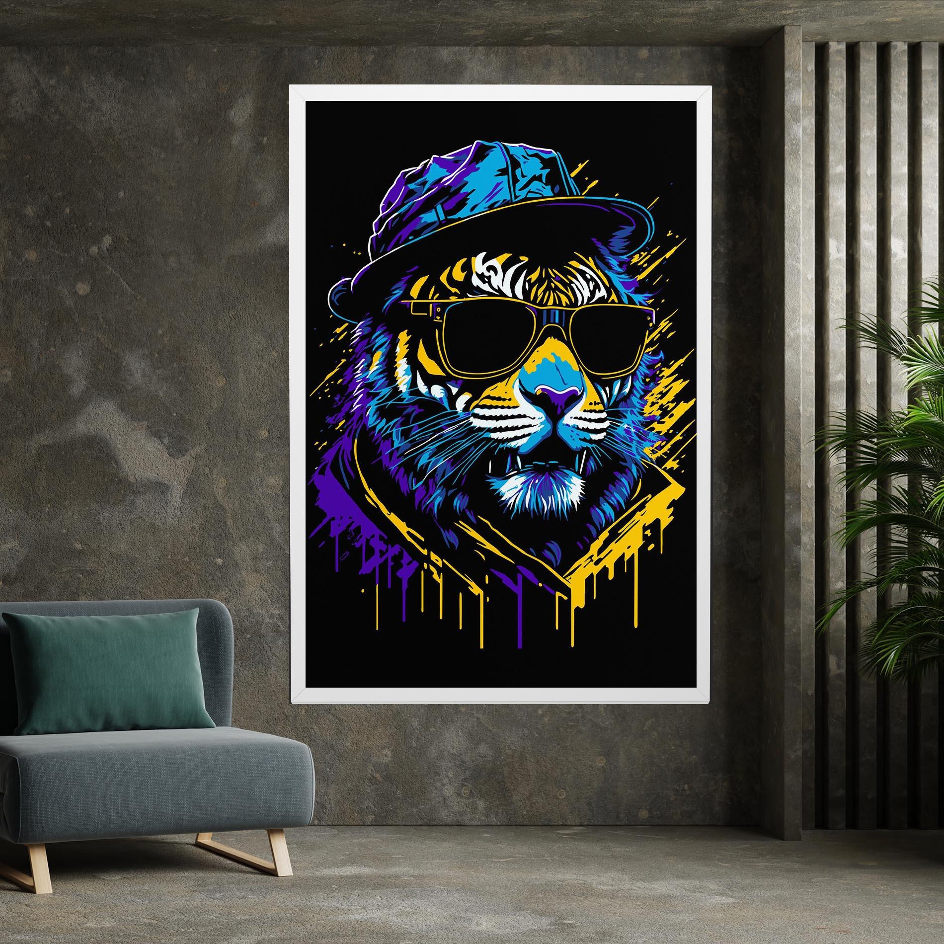 Vászonkép Glasses Tiger mockup 7