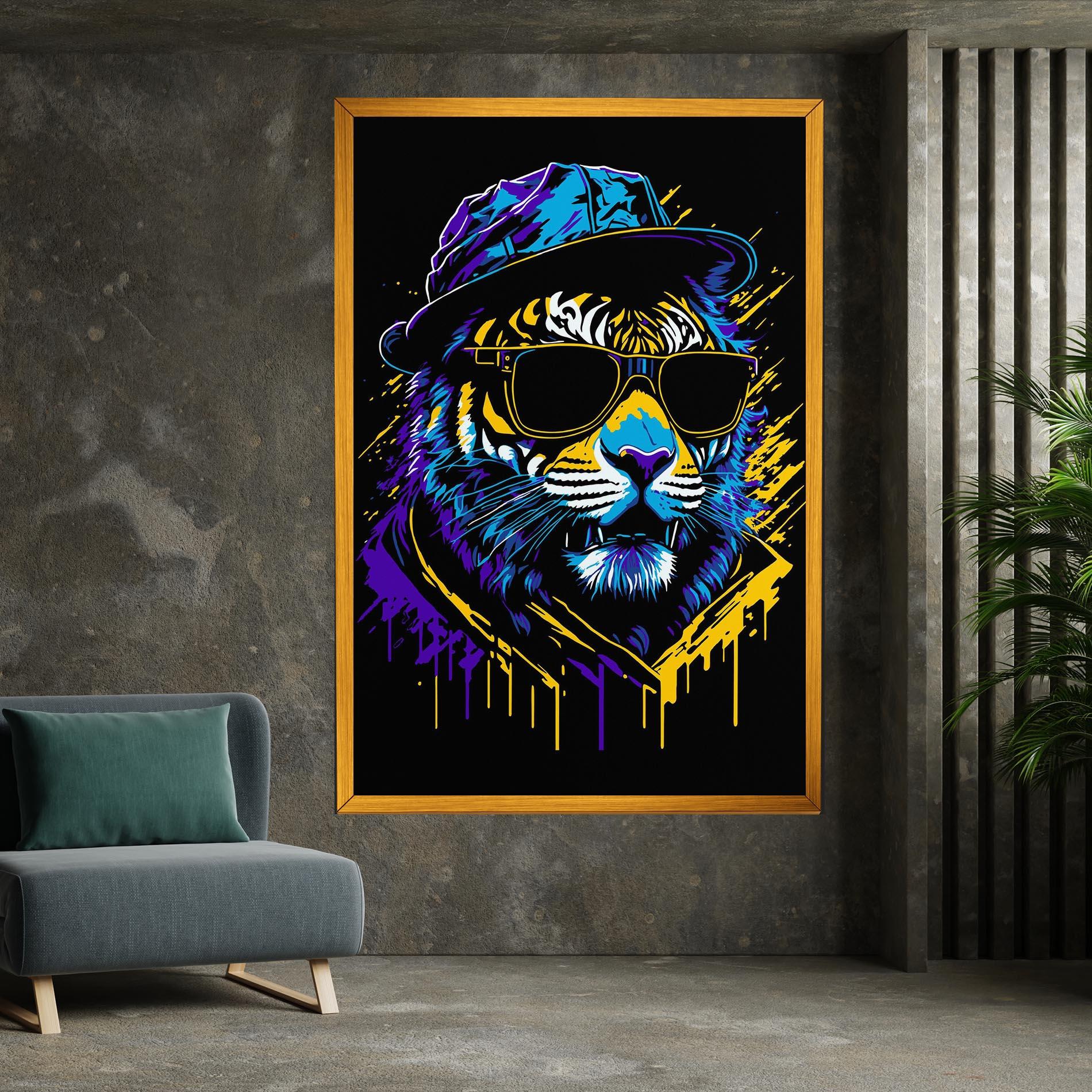 Vászonkép Glasses Tiger mockup 7