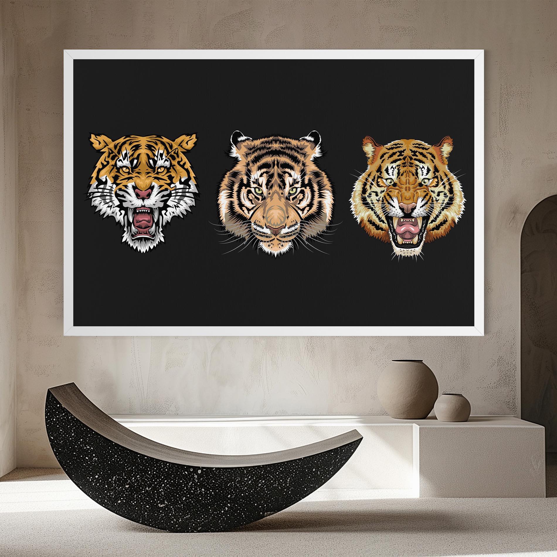 Vászonkép 3 Tigers mockup 8