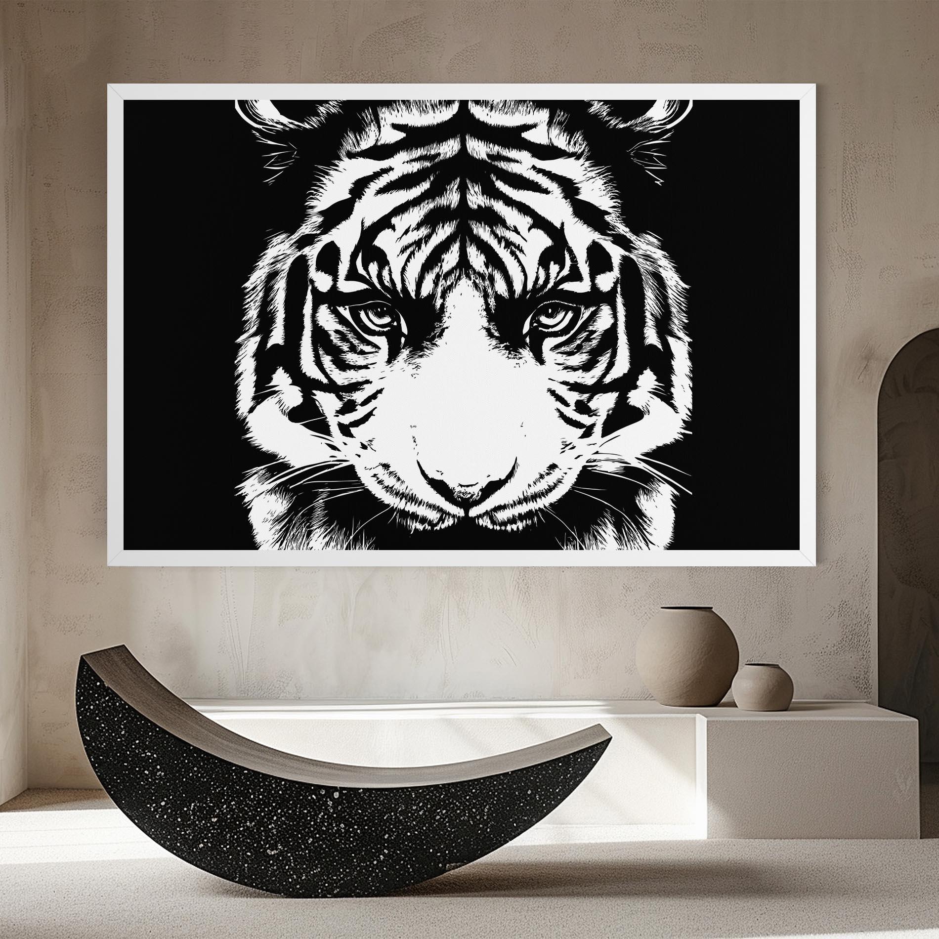 Vászonkép Big Eyes Tiger mockup 8
