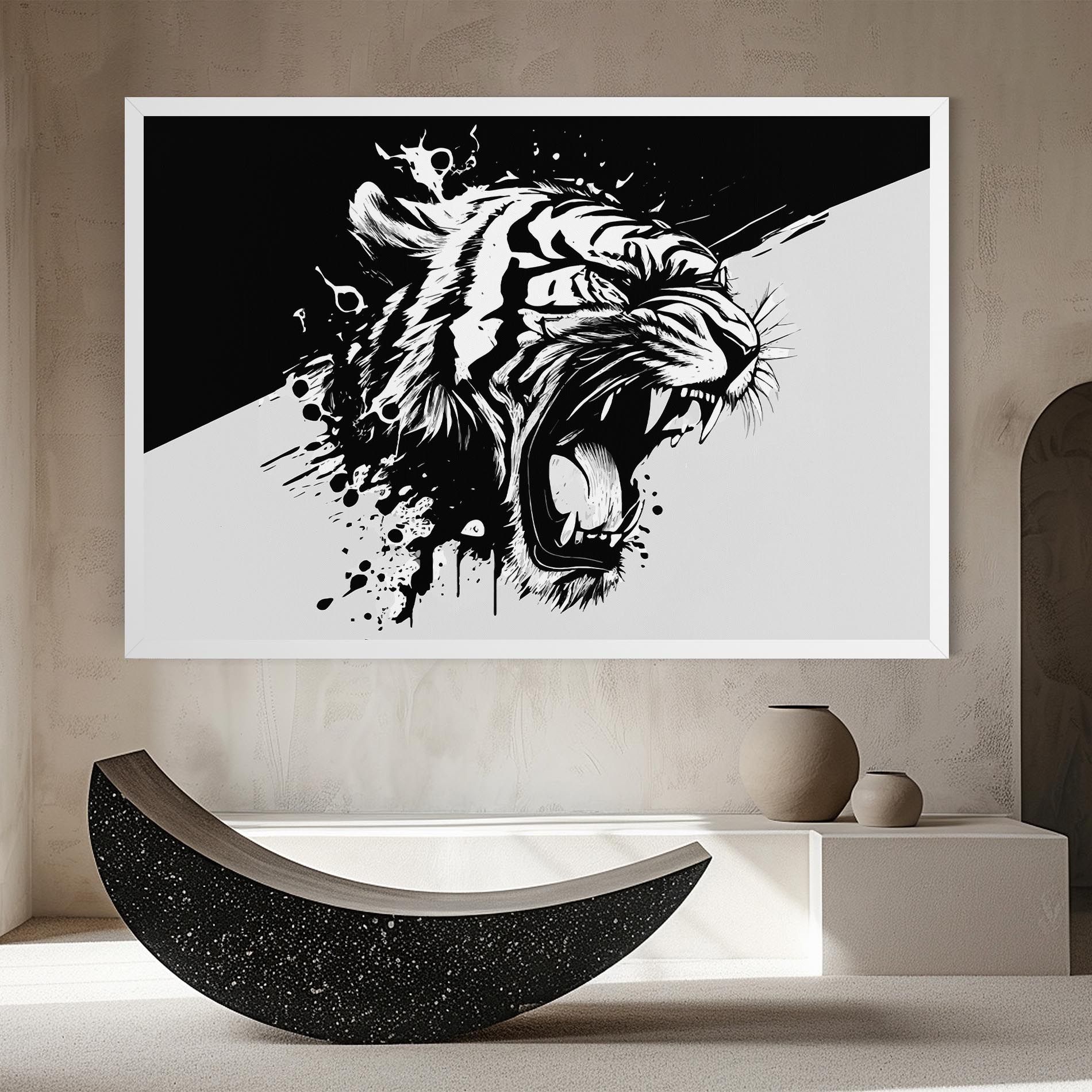 Black Grey Tiger mockup 8