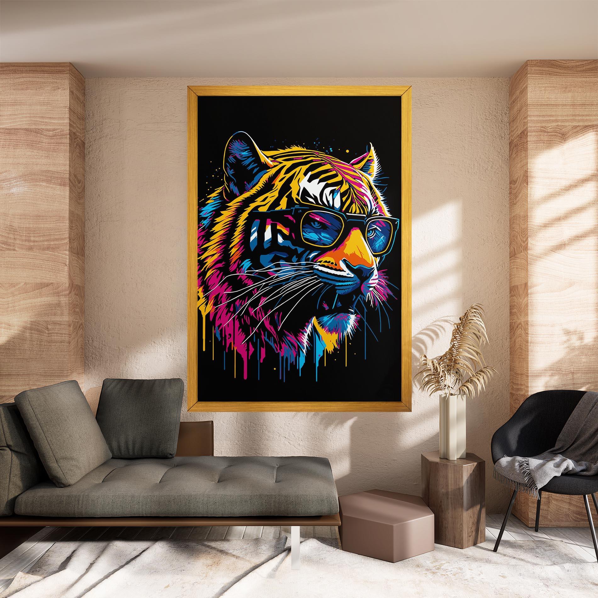 Vászonkép Cool Tiger mockup 8