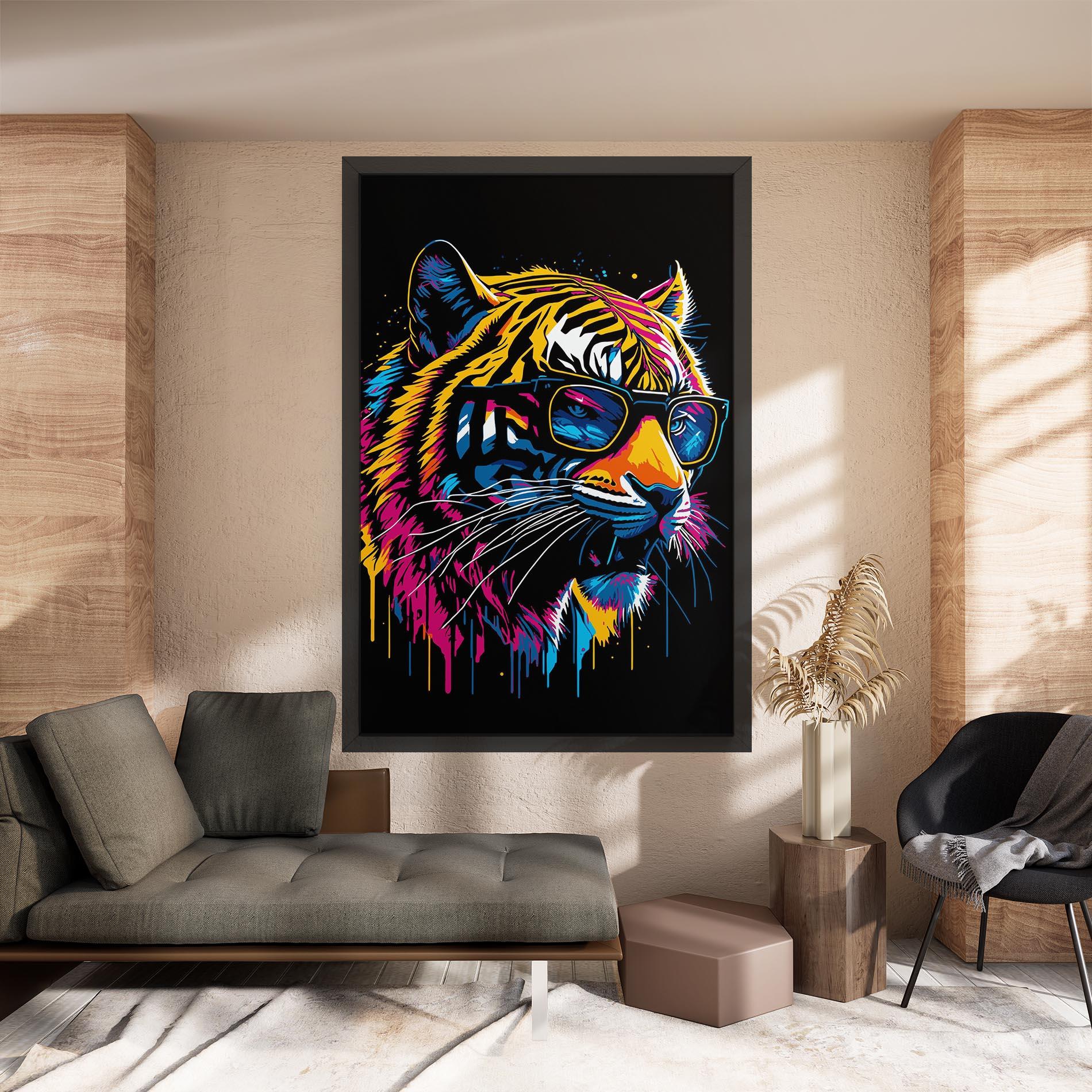 Vászonkép Cool Tiger mockup 8