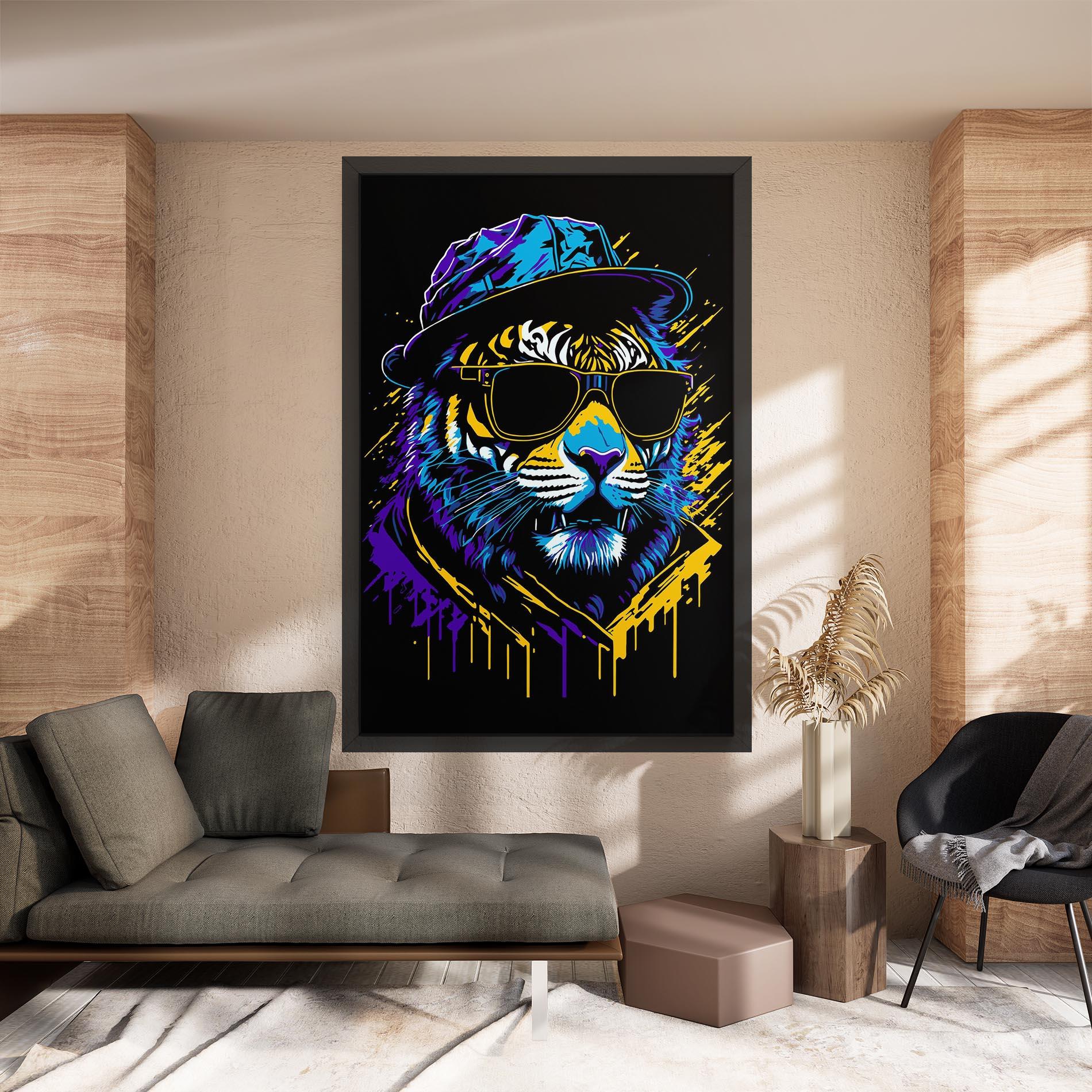 Vászonkép Glasses Tiger mockup 8