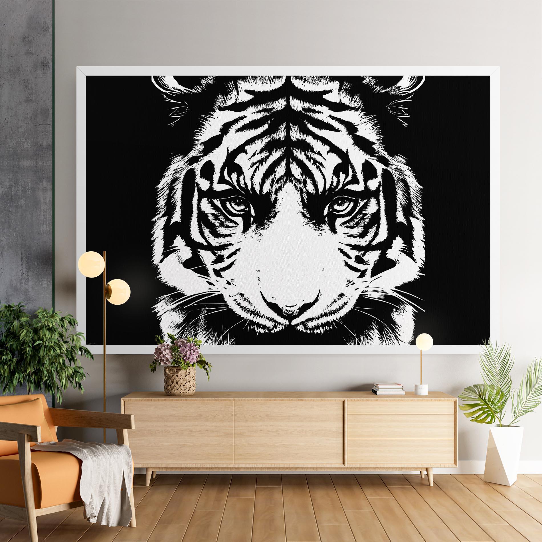 Vászonkép Big Eyes Tiger mockup 9