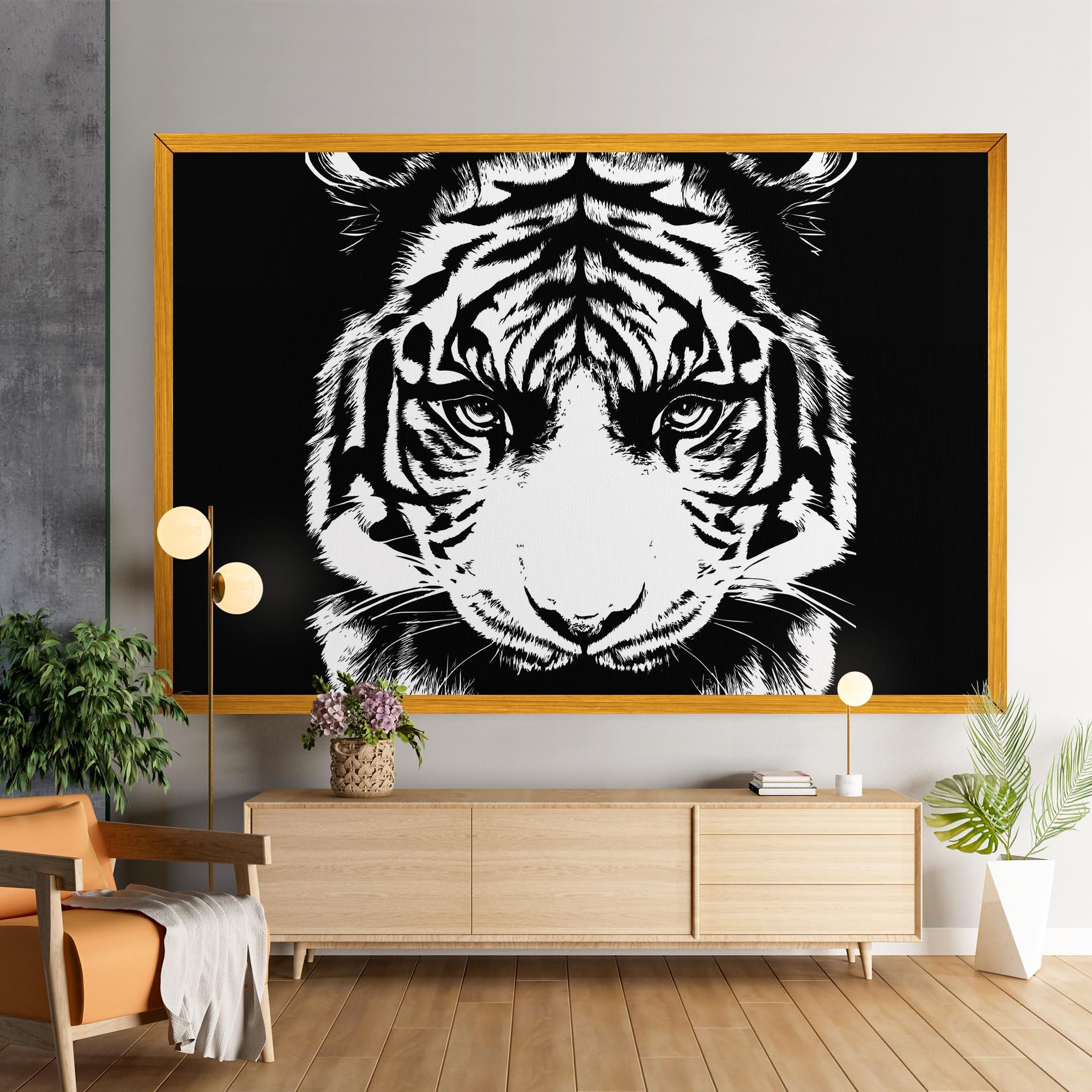 Vászonkép Big Eyes Tiger mockup 9