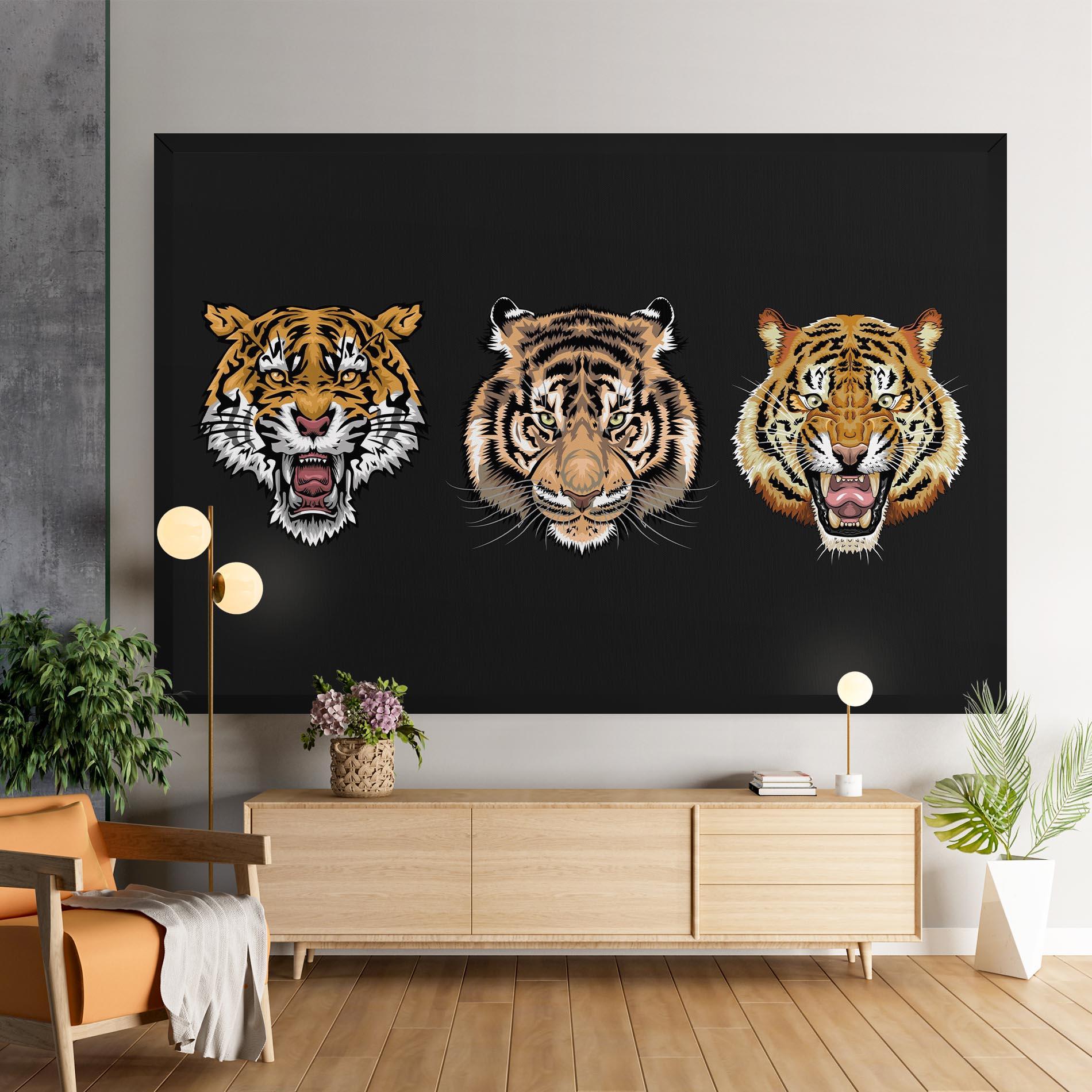 Vászonkép 3 Tigers mockup 9