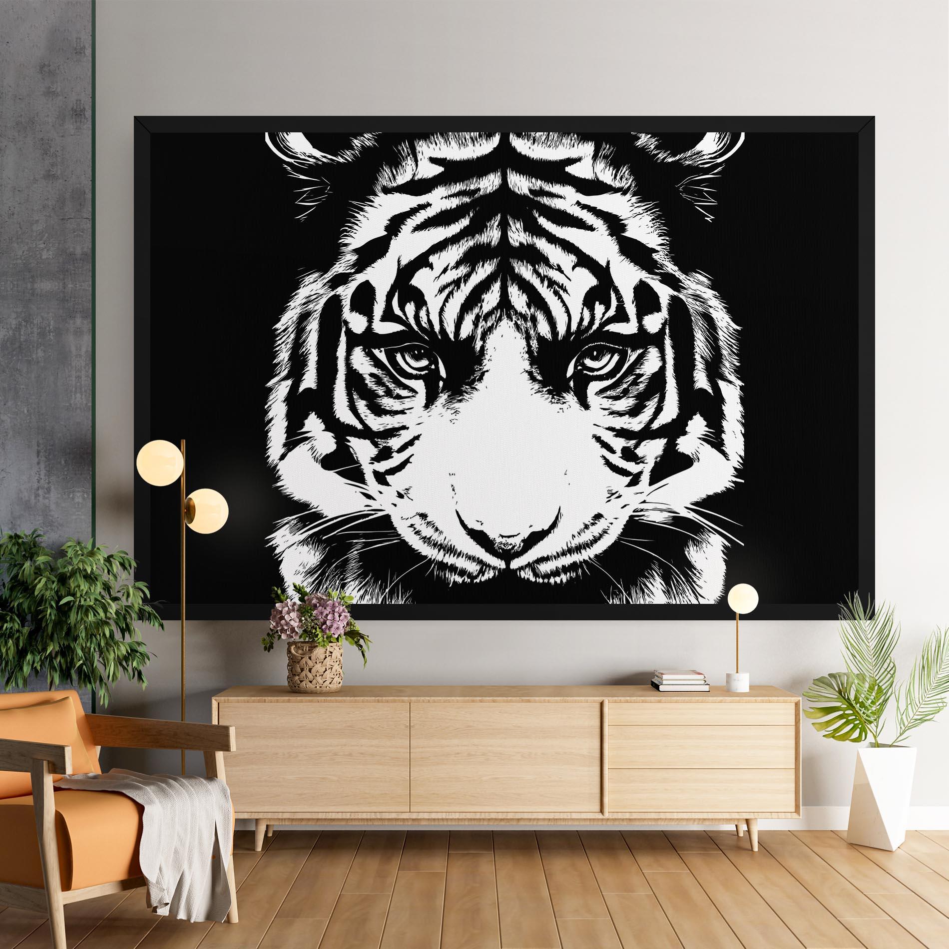 Vászonkép Big Eyes Tiger mockup 9