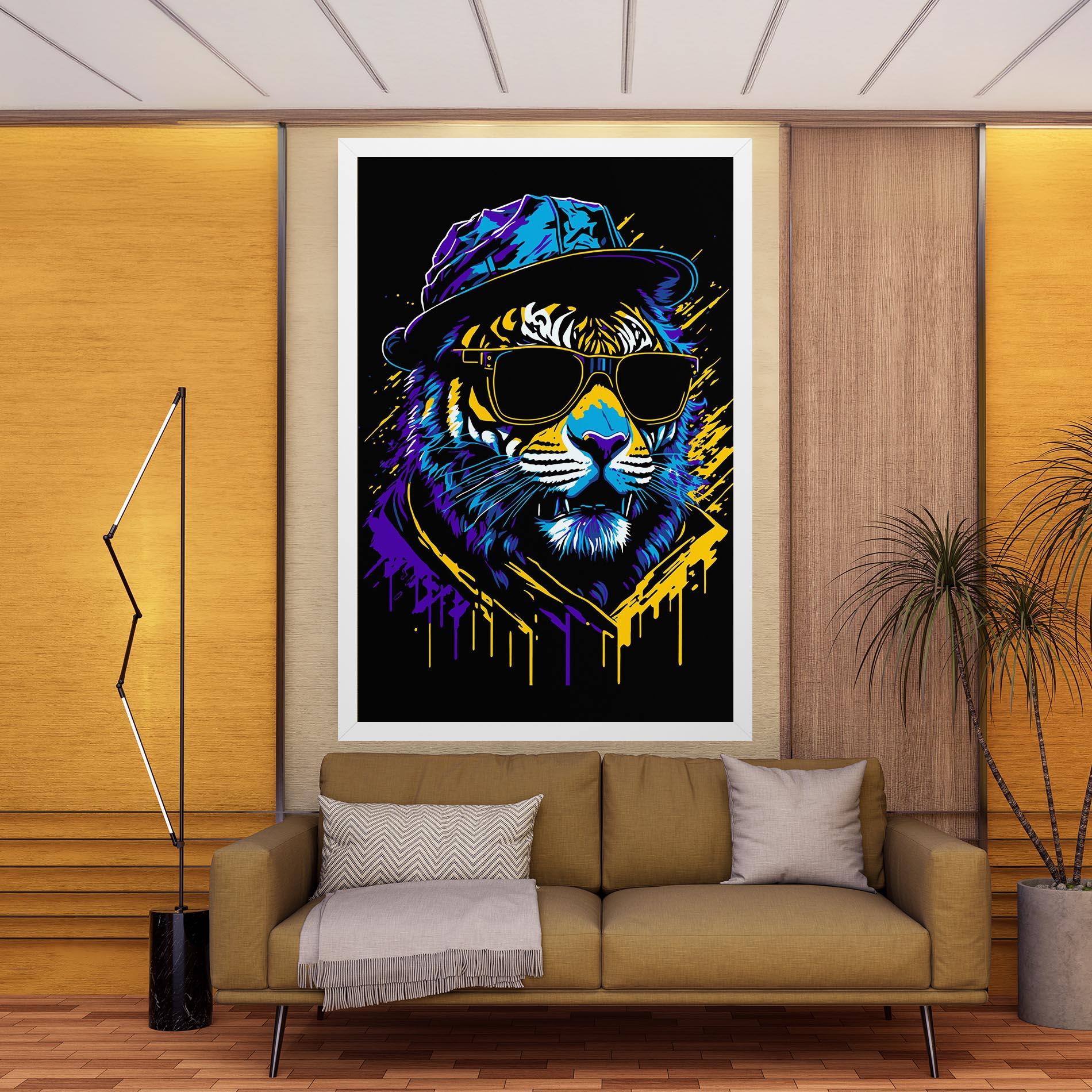 Vászonkép Glasses Tiger mockup 9