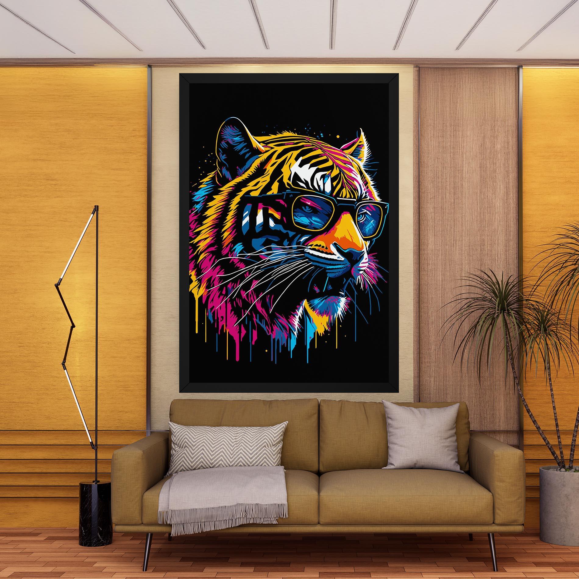 Vászonkép Cool Tiger mockup 9