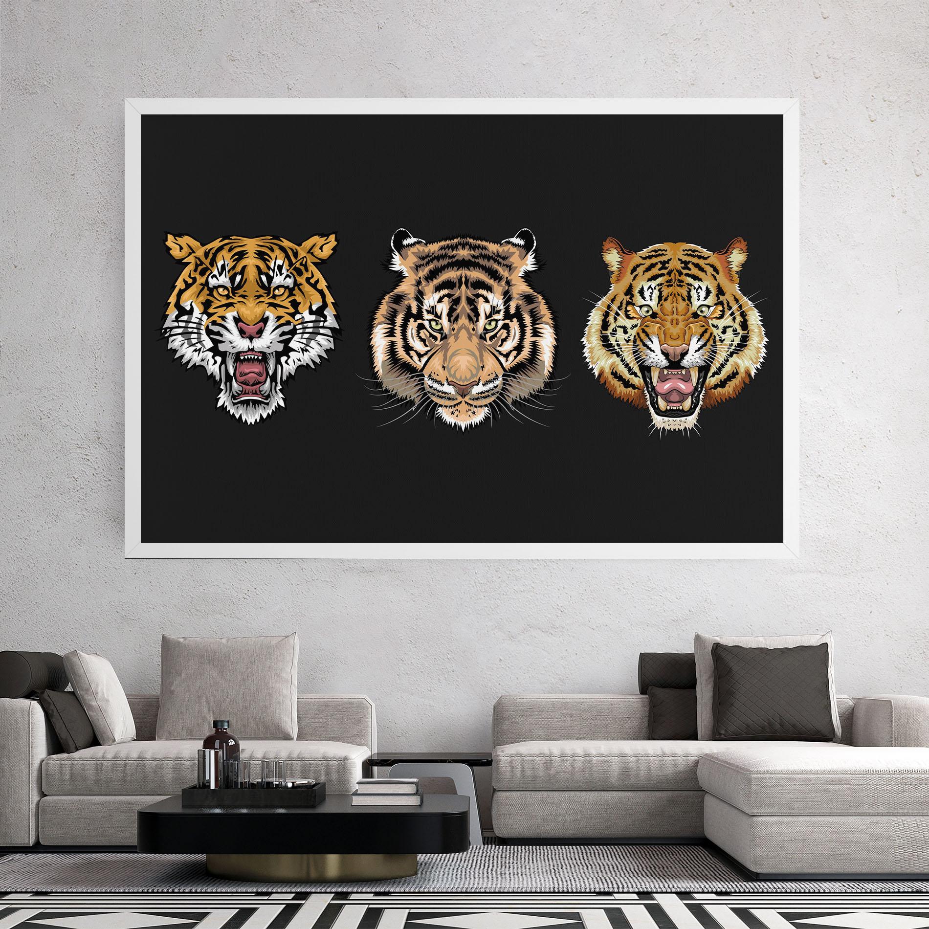 Vászonkép 3 Tigers mockup 2