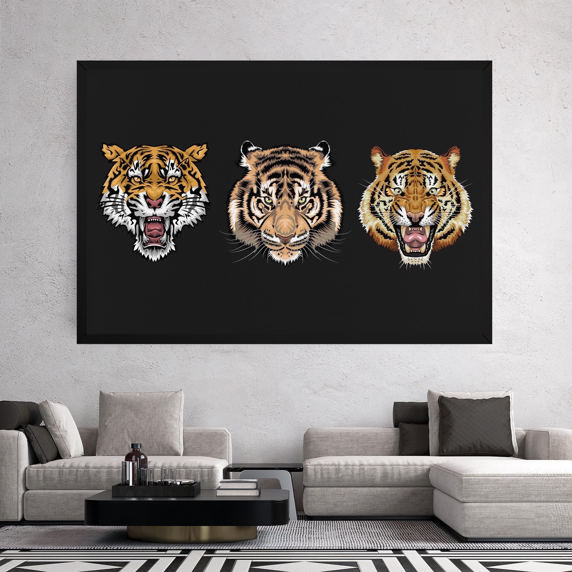 Vászonkép 3 Tigers mockup 2