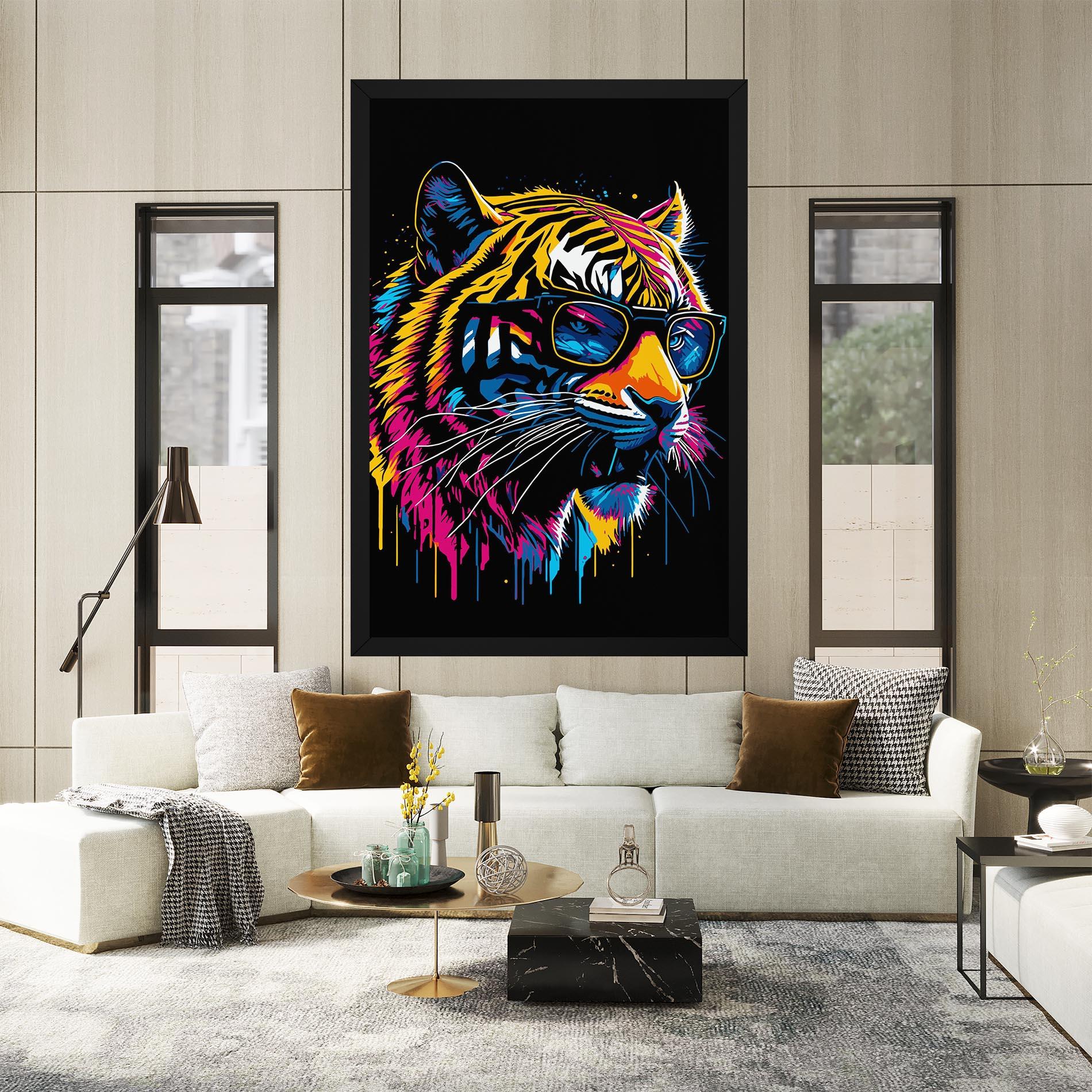 Vászonkép Cool Tiger mockup 2