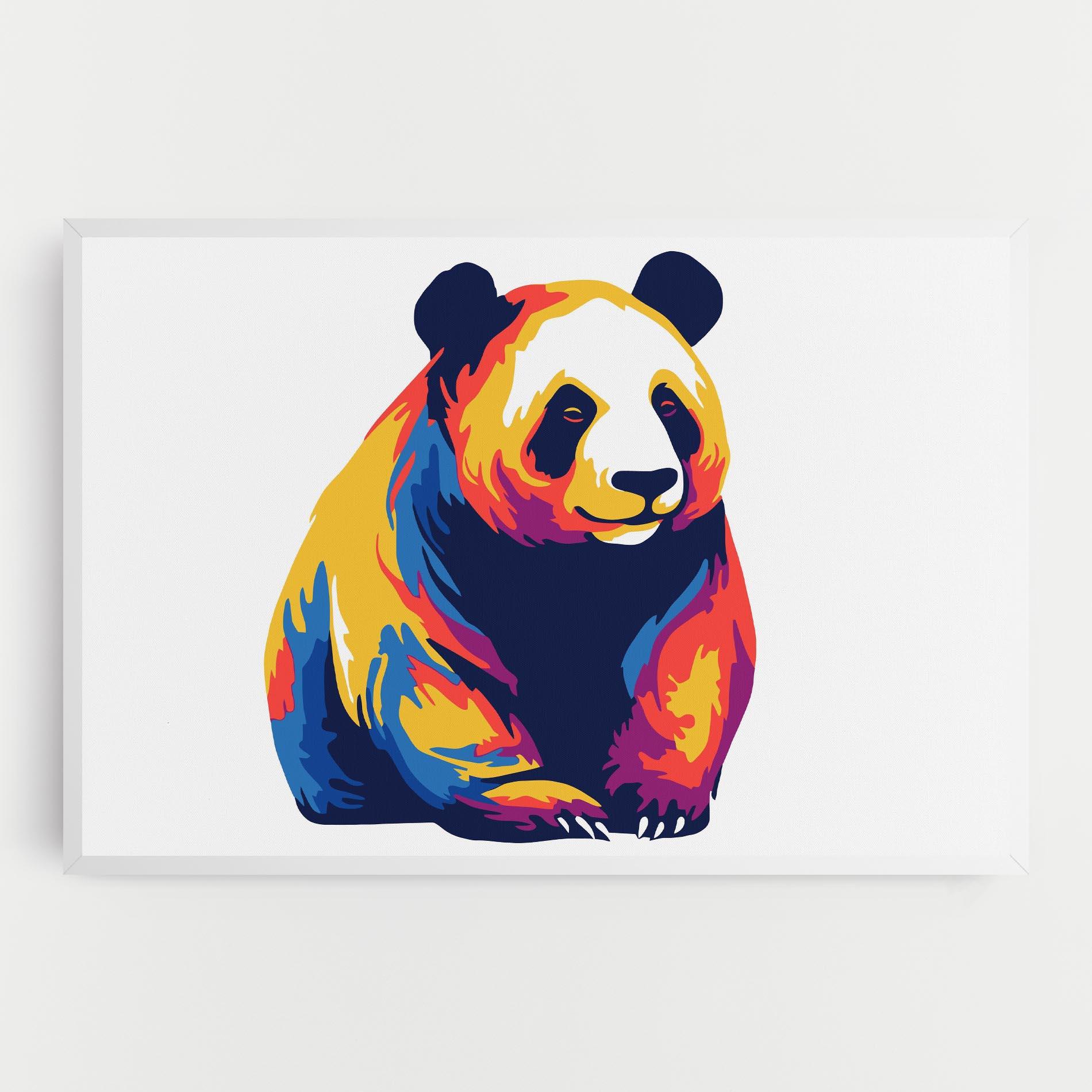 Vászonkép Cute Panda mockup 0