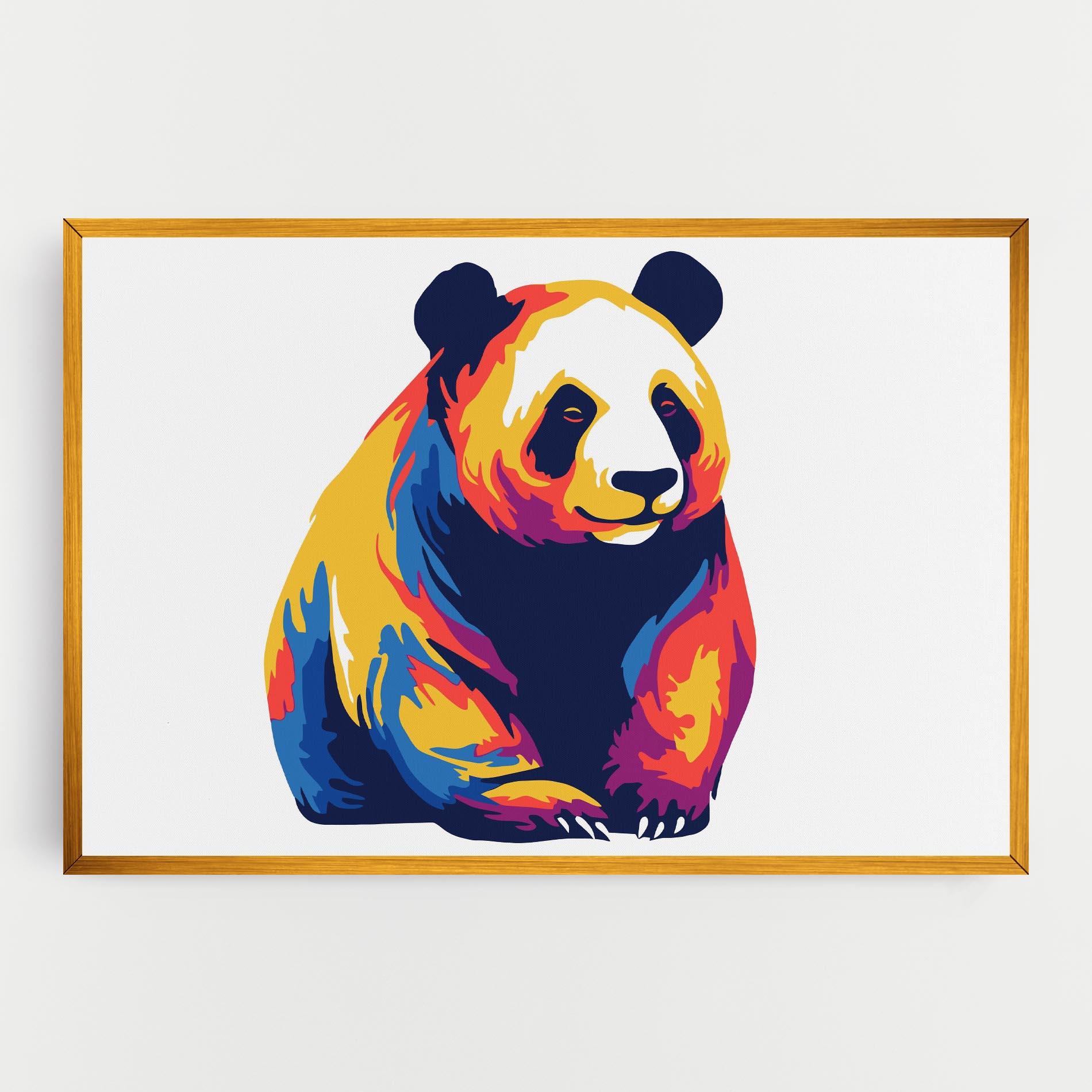 Vászonkép Cute Panda mockup 0