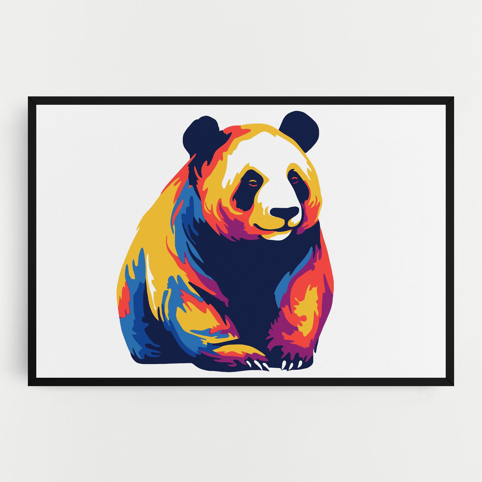 Vászonkép Cute Panda mockup 0