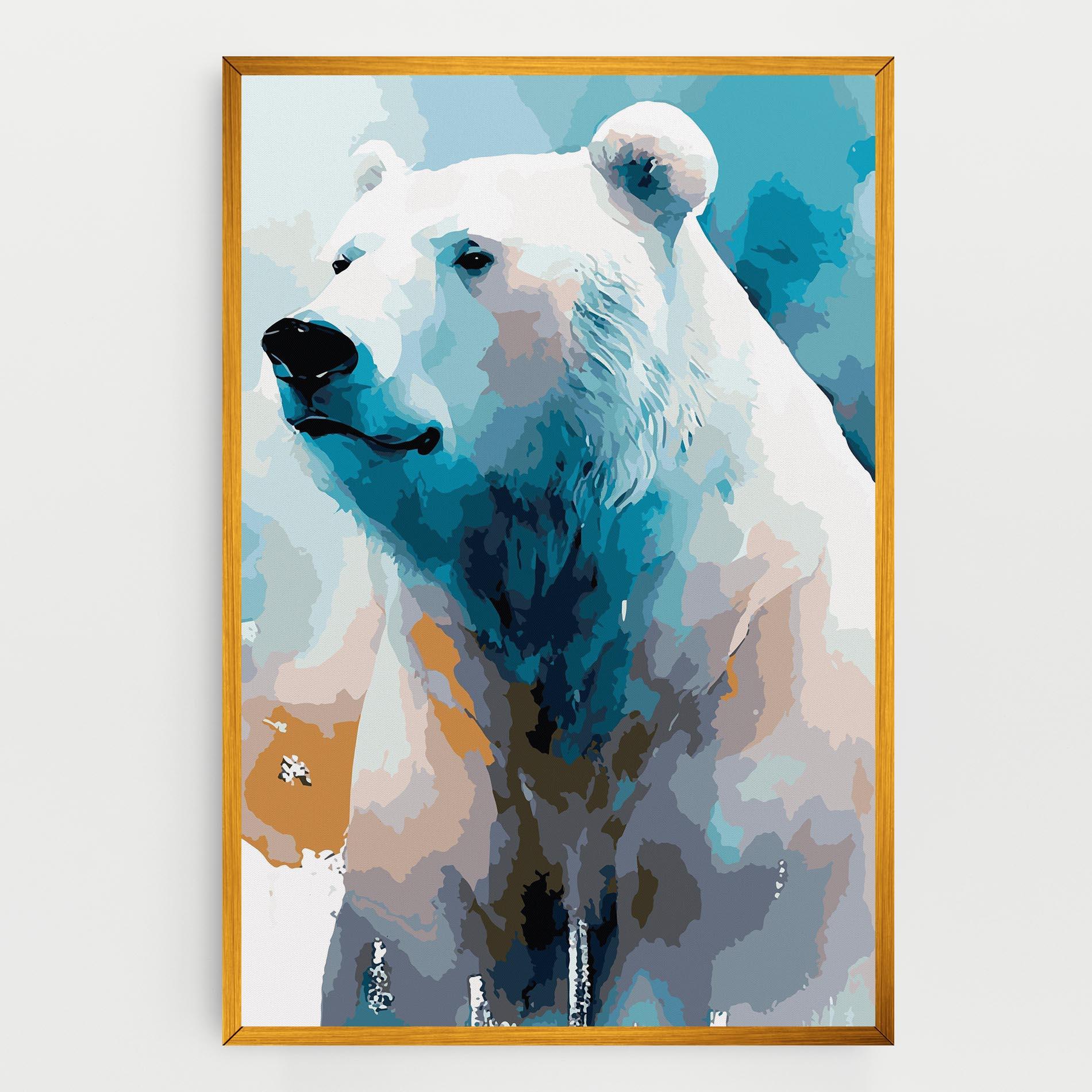 Vászonkép Beautiful Icebear mockup 0
