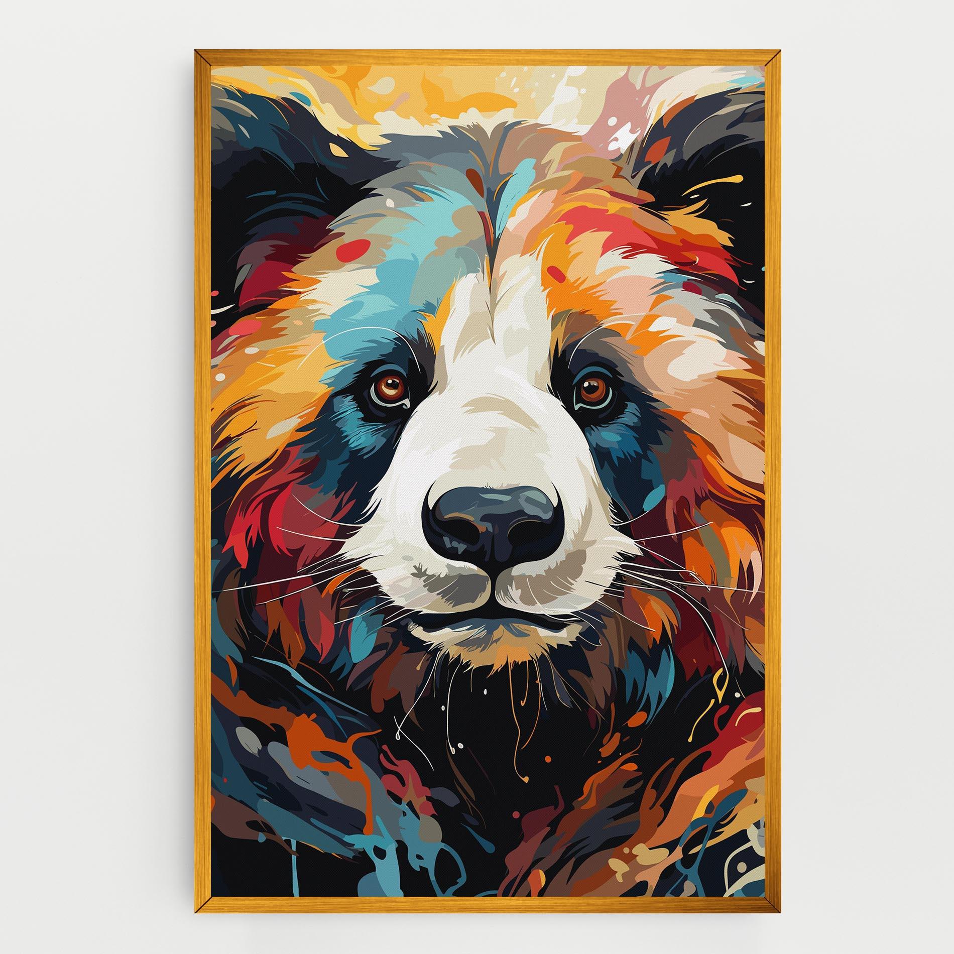 Vászonkép Cream Color Bear mockup 0