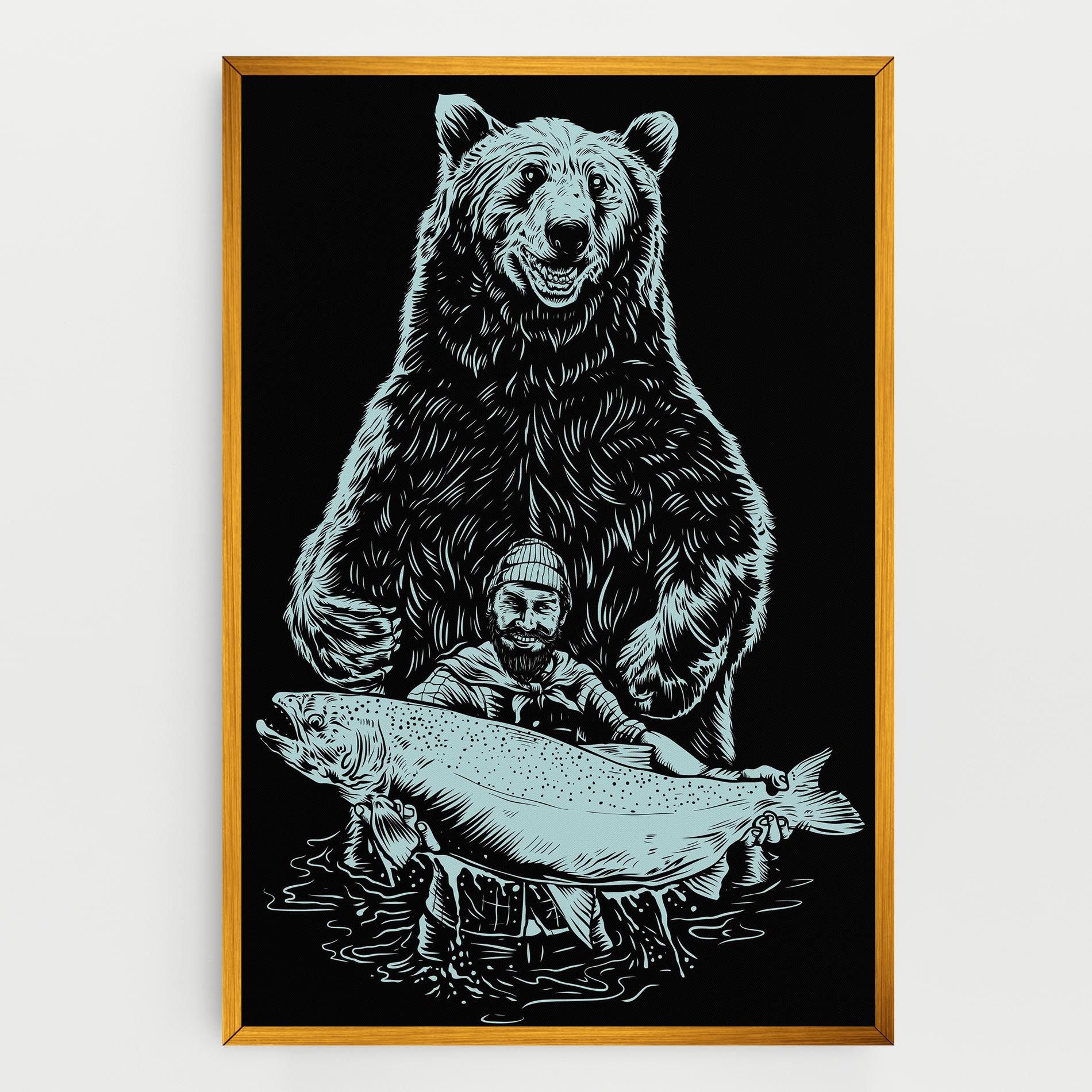 Fishing Bear mockup 0