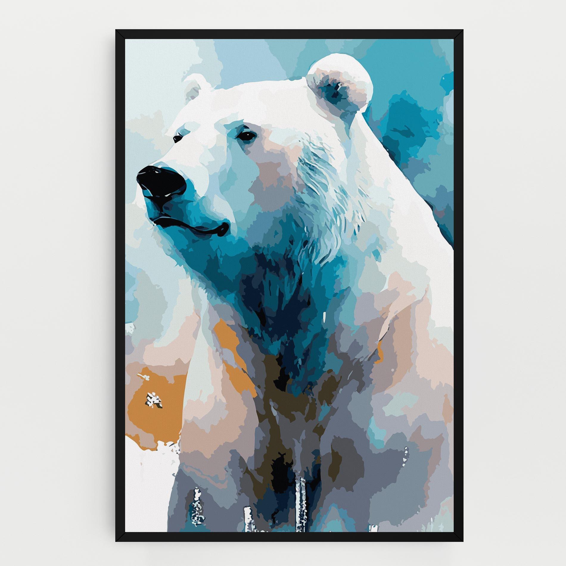 Vászonkép Beautiful Icebear mockup 0